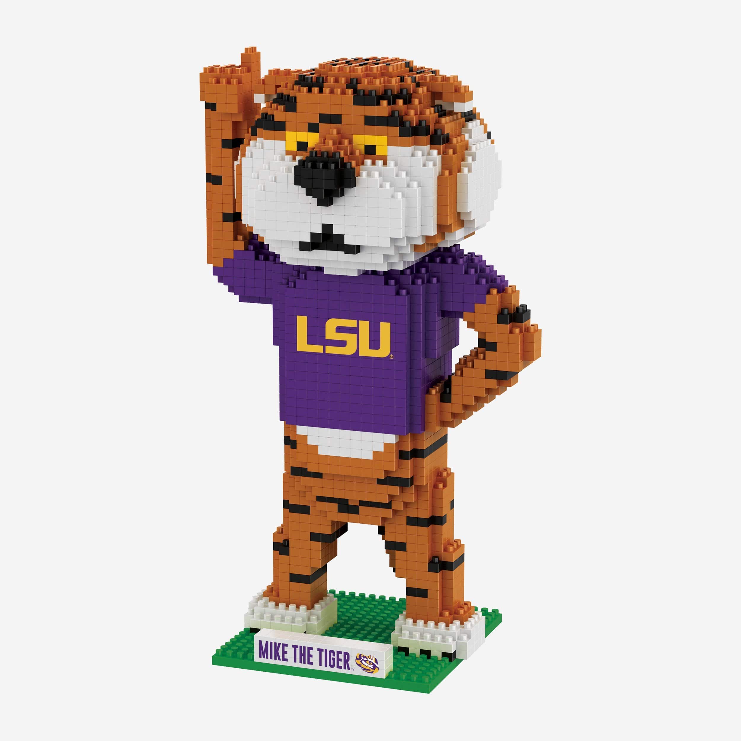Mike the Tiger LSU Tigers Thematic BRXLZ Mascot