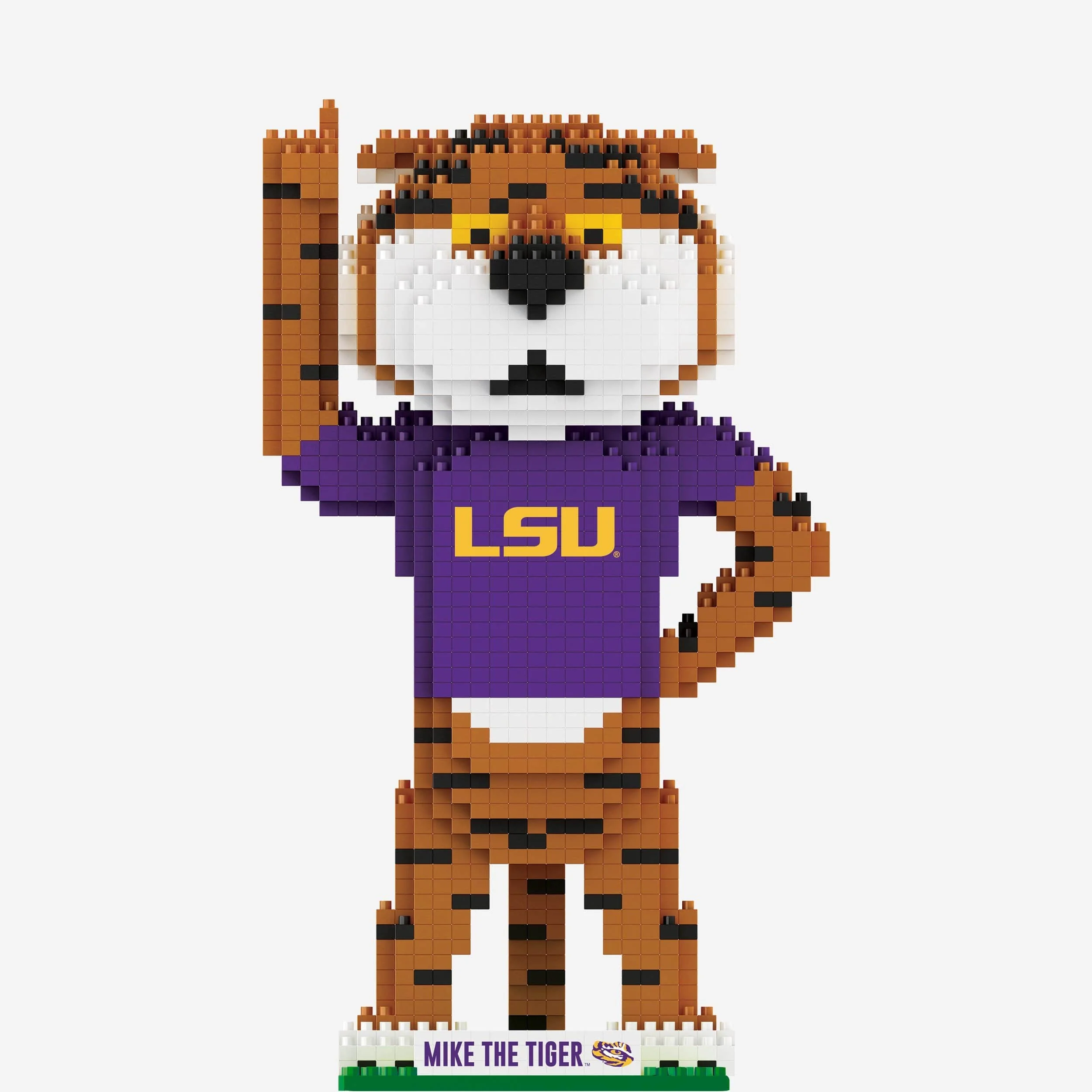 Mike the Tiger LSU Tigers Thematic BRXLZ Mascot 2 Mike the Tiger LSU Tigers Thematic BRXLZ Mascot
