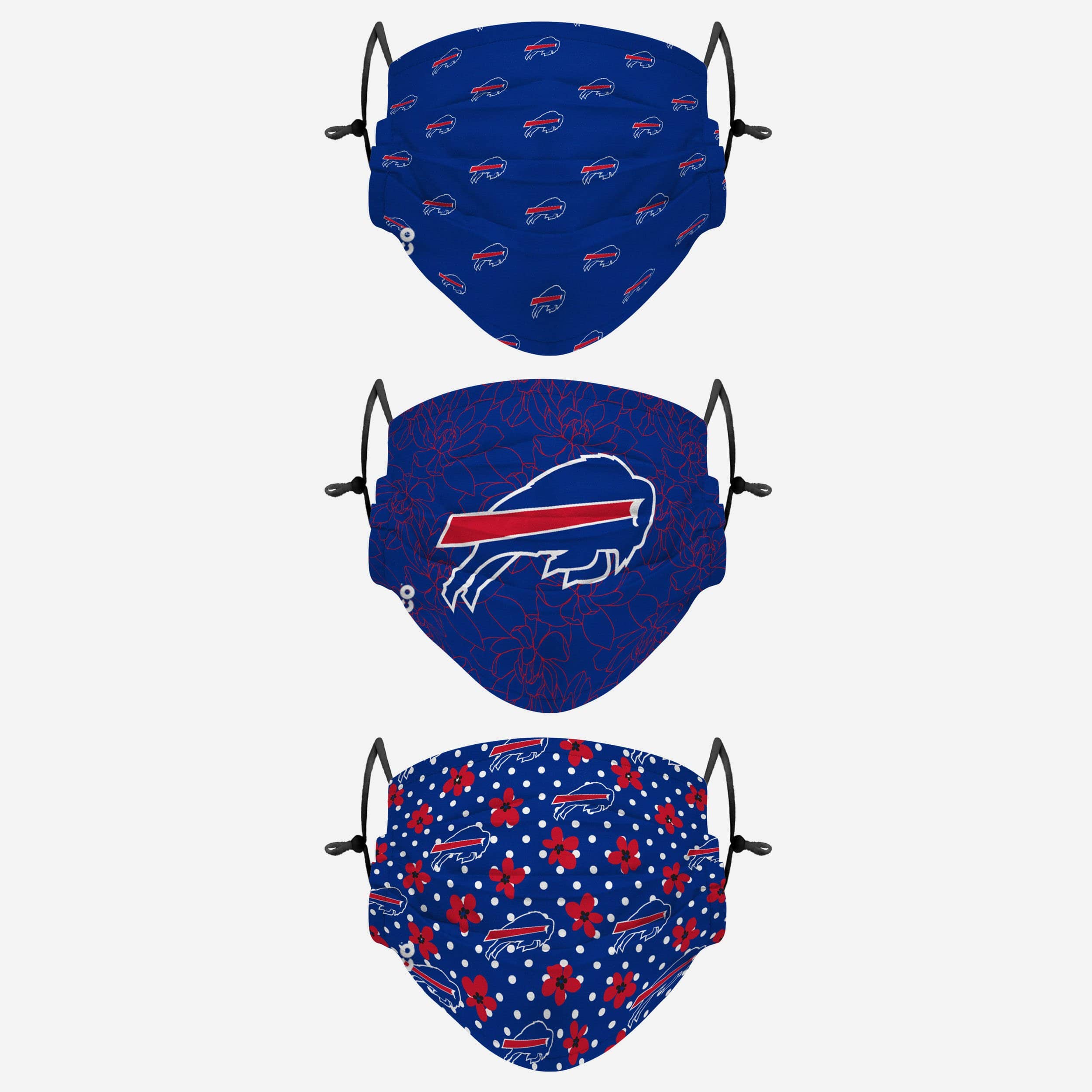 Buffalo Bills Gameday Gardener 3 Pack Face Cover 1 Buffalo Bills Gameday Gardener 3 Pack Face Cover