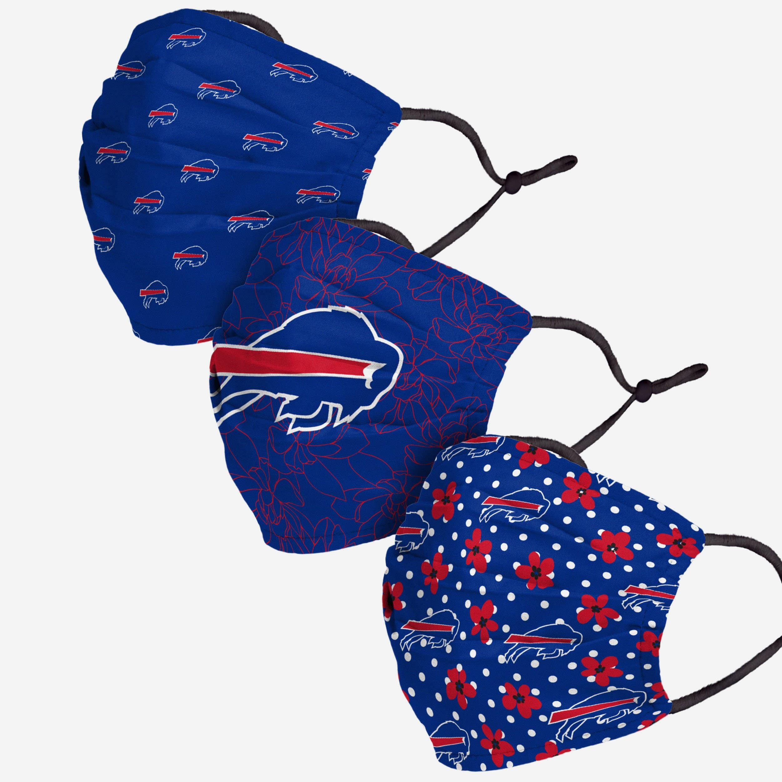 Buffalo Bills Gameday Gardener 3 Pack Face Cover 2 Buffalo Bills Gameday Gardener 3 Pack Face Cover