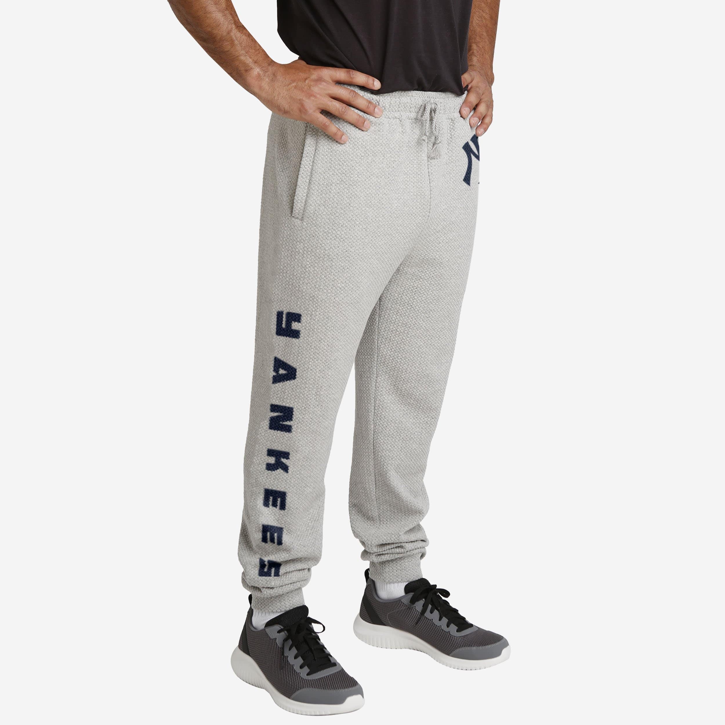 New York Yankees Gray Woven Joggers 1 New York Yankees Gray Woven Joggers