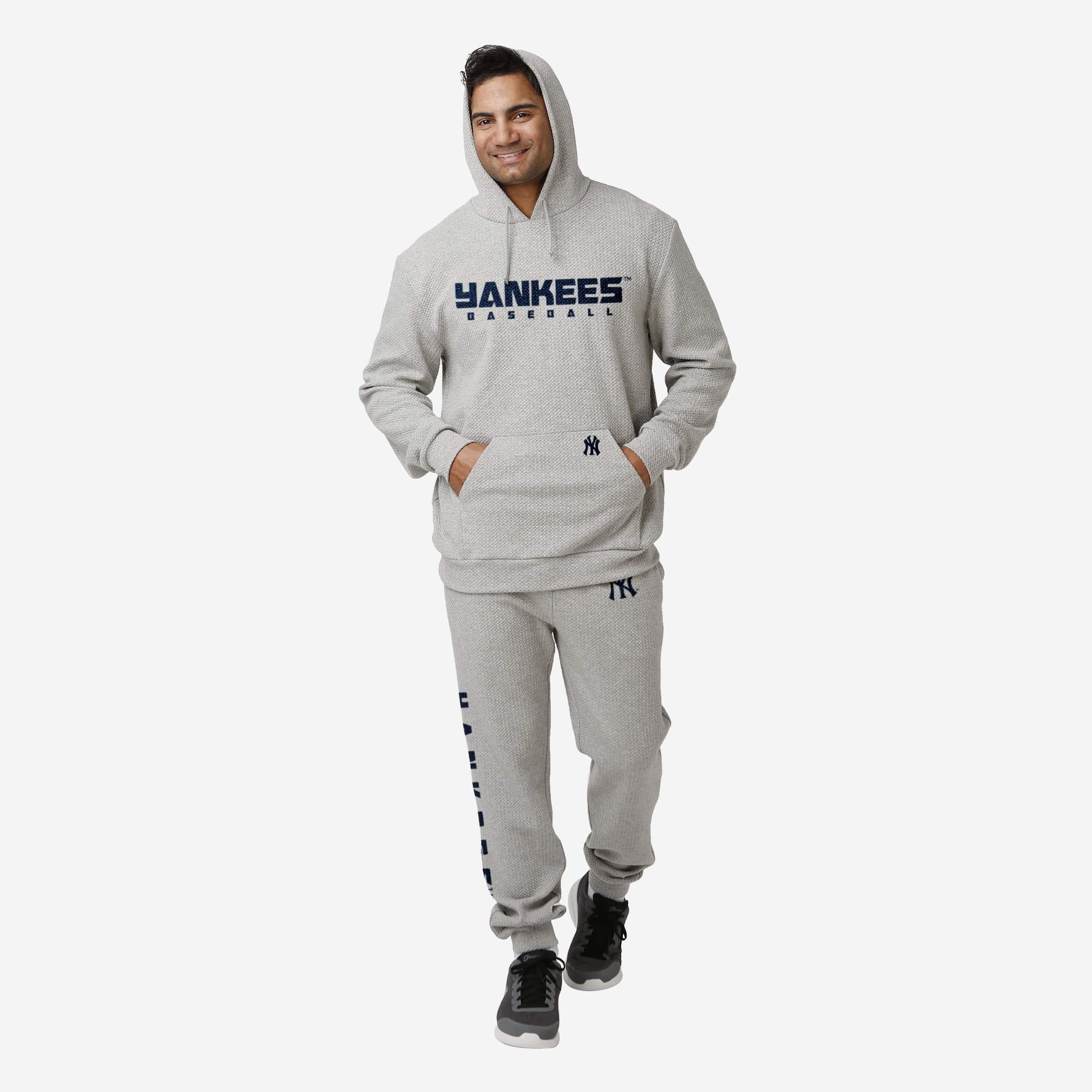 New York Yankees Gray Woven Joggers 2 New York Yankees Gray Woven Joggers