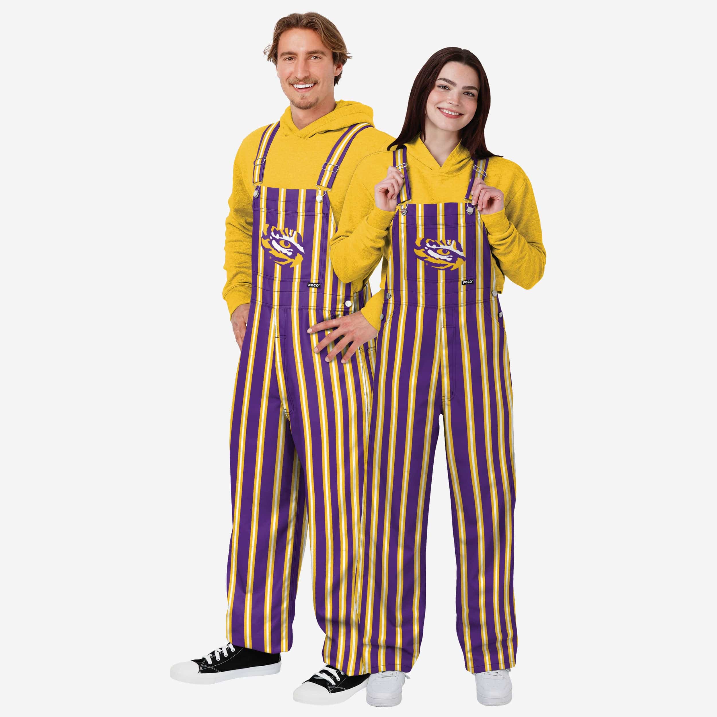 LSU Tigers Mens Sideline Spirit Bib Overalls 3 LSU Tigers Mens Sideline Spirit Bib Overalls