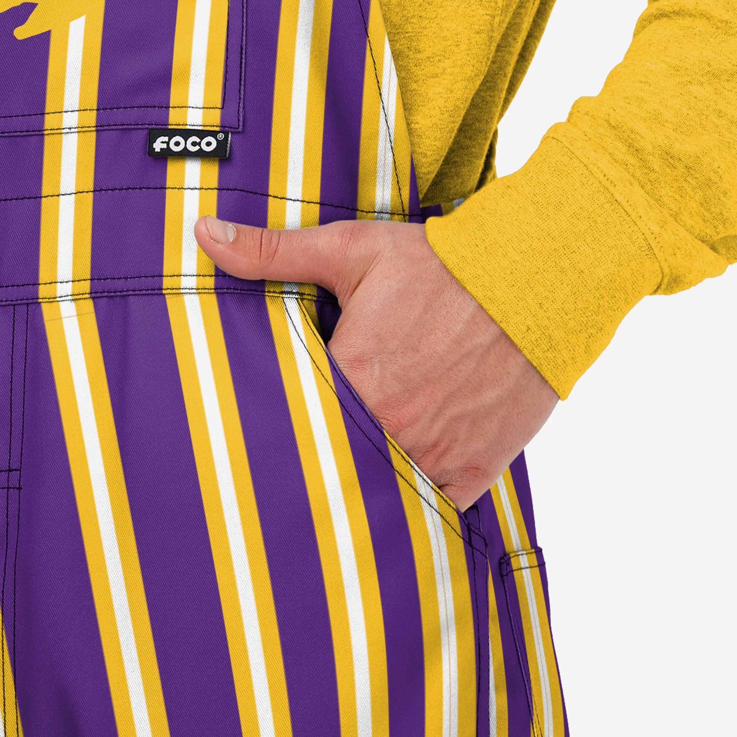 LSU Tigers Mens Sideline Spirit Bib Overalls 5 LSU Tigers Mens Sideline Spirit Bib Overalls