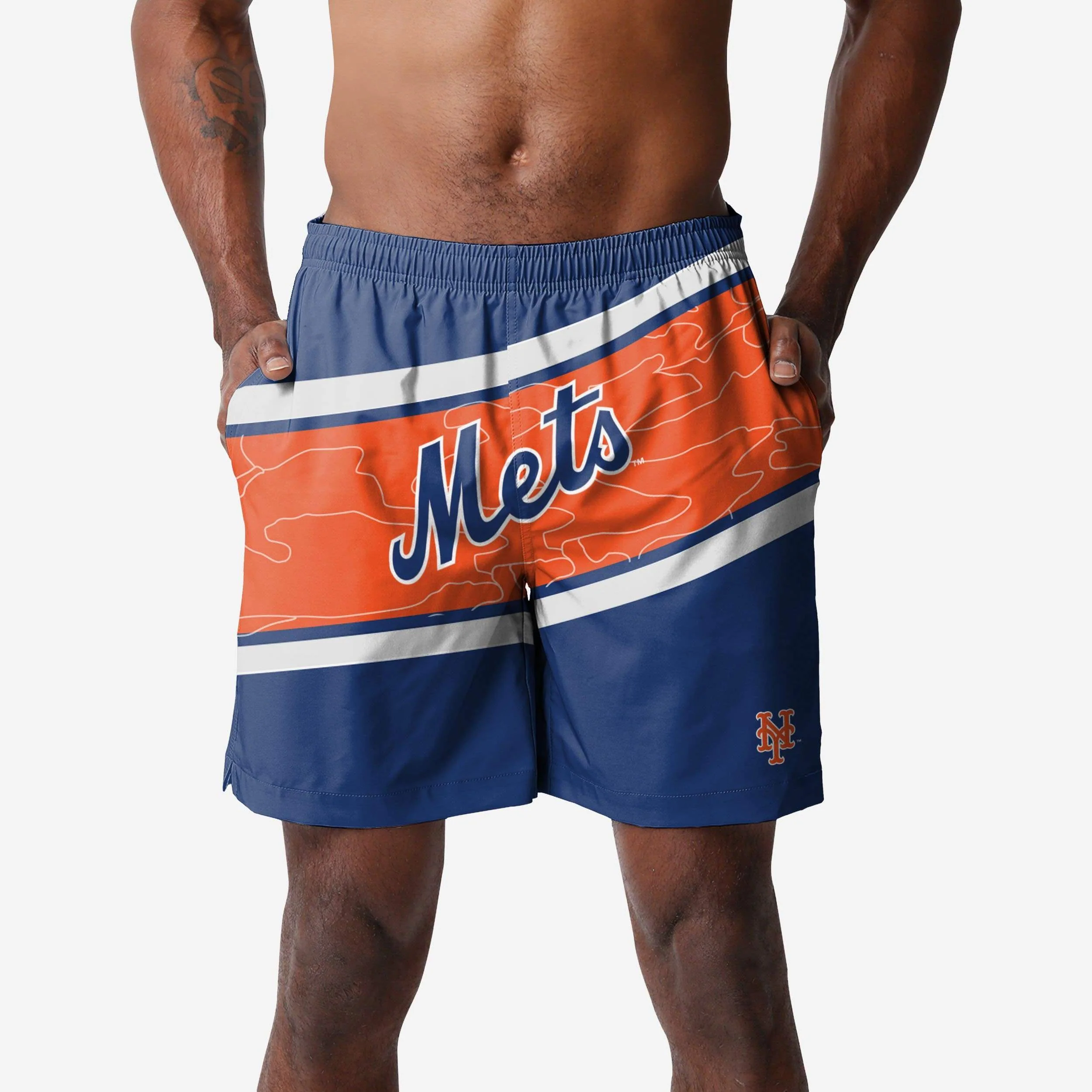 New York Mets Big Wordmark Swimming Trunks
