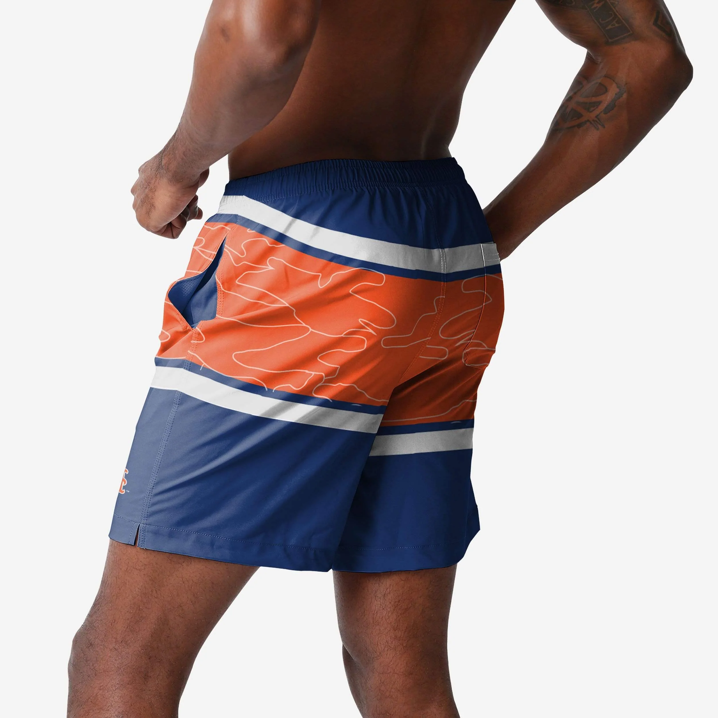 New York Mets Big Wordmark Swimming Trunks 2 New York Mets Big Wordmark Swimming Trunks