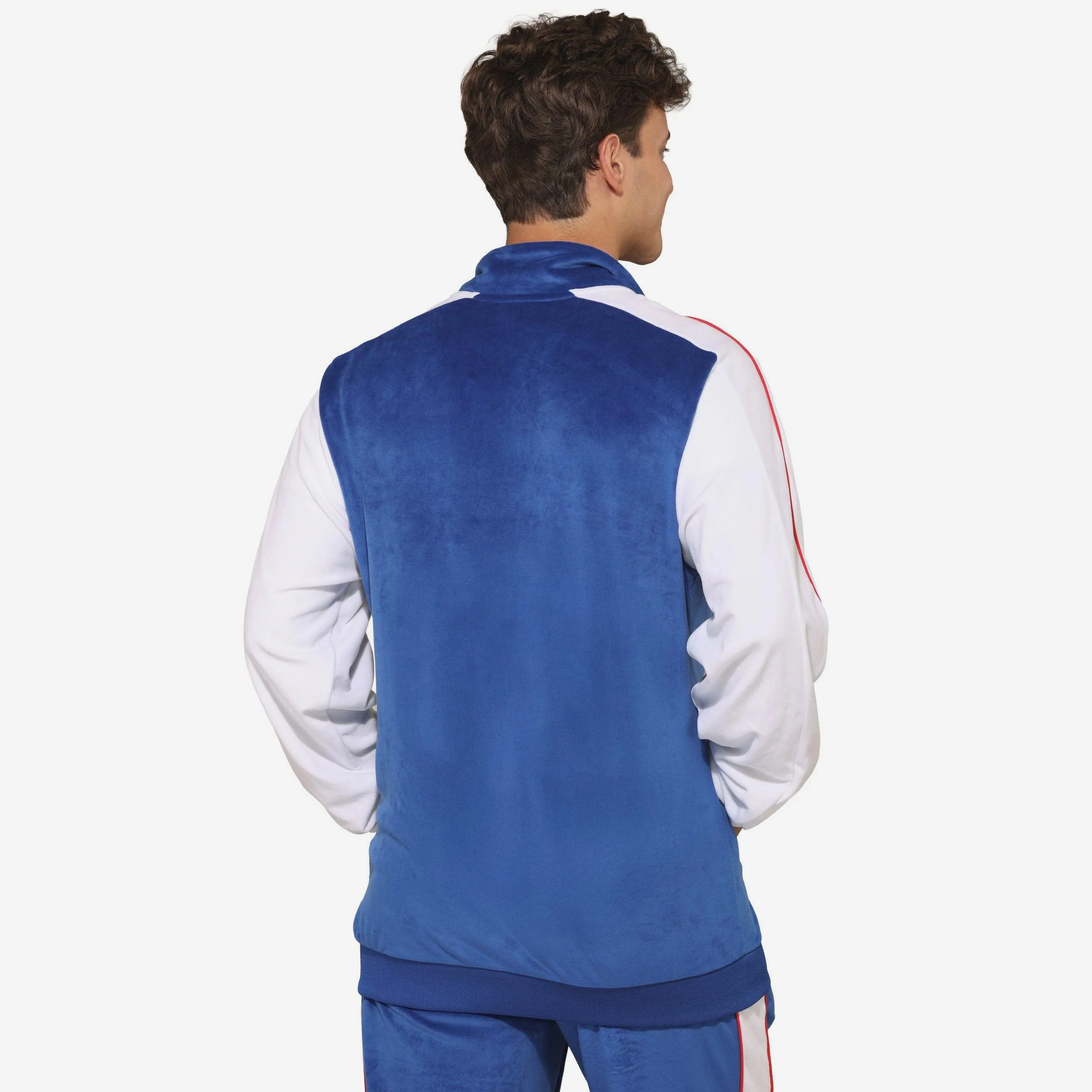 Buffalo Bills Two Tone Velour Zip Up Top 2 Buffalo Bills Two Tone Velour Zip Up Top