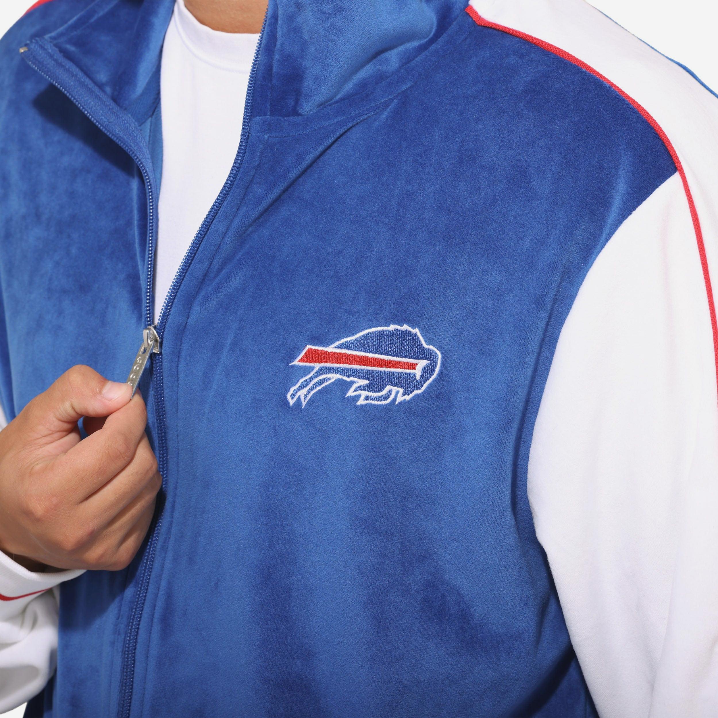 Buffalo Bills Two Tone Velour Zip Up Top 3 Buffalo Bills Two Tone Velour Zip Up Top