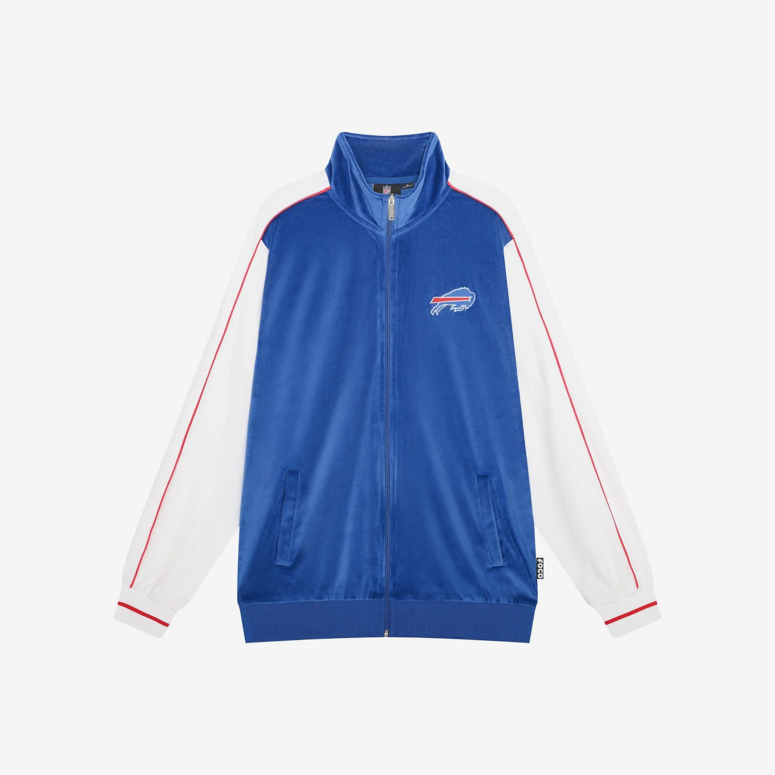 Buffalo Bills Two Tone Velour Zip Up Top 6 Buffalo Bills Two Tone Velour Zip Up Top