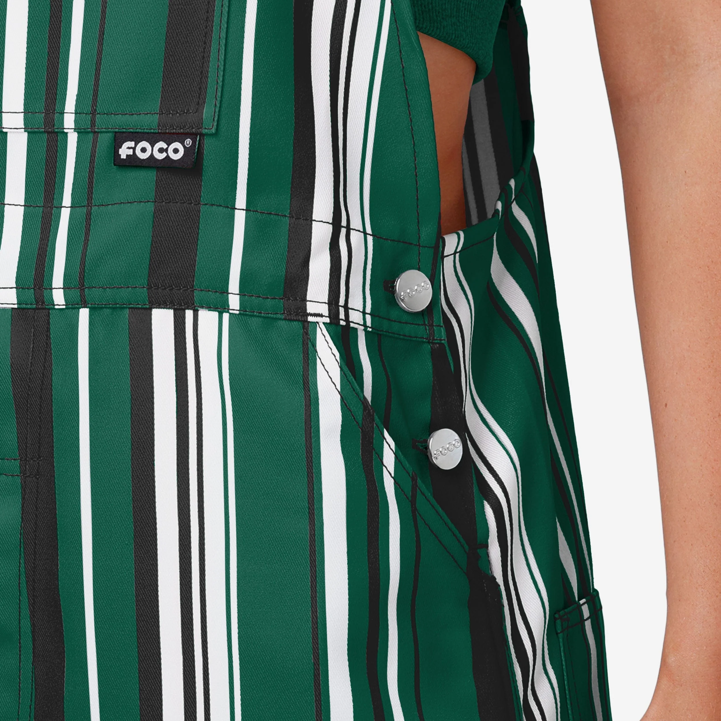 New York Jets Womens Hyper Stripe Bib Overalls 5 New York Jets Womens Hyper Stripe Bib Overalls