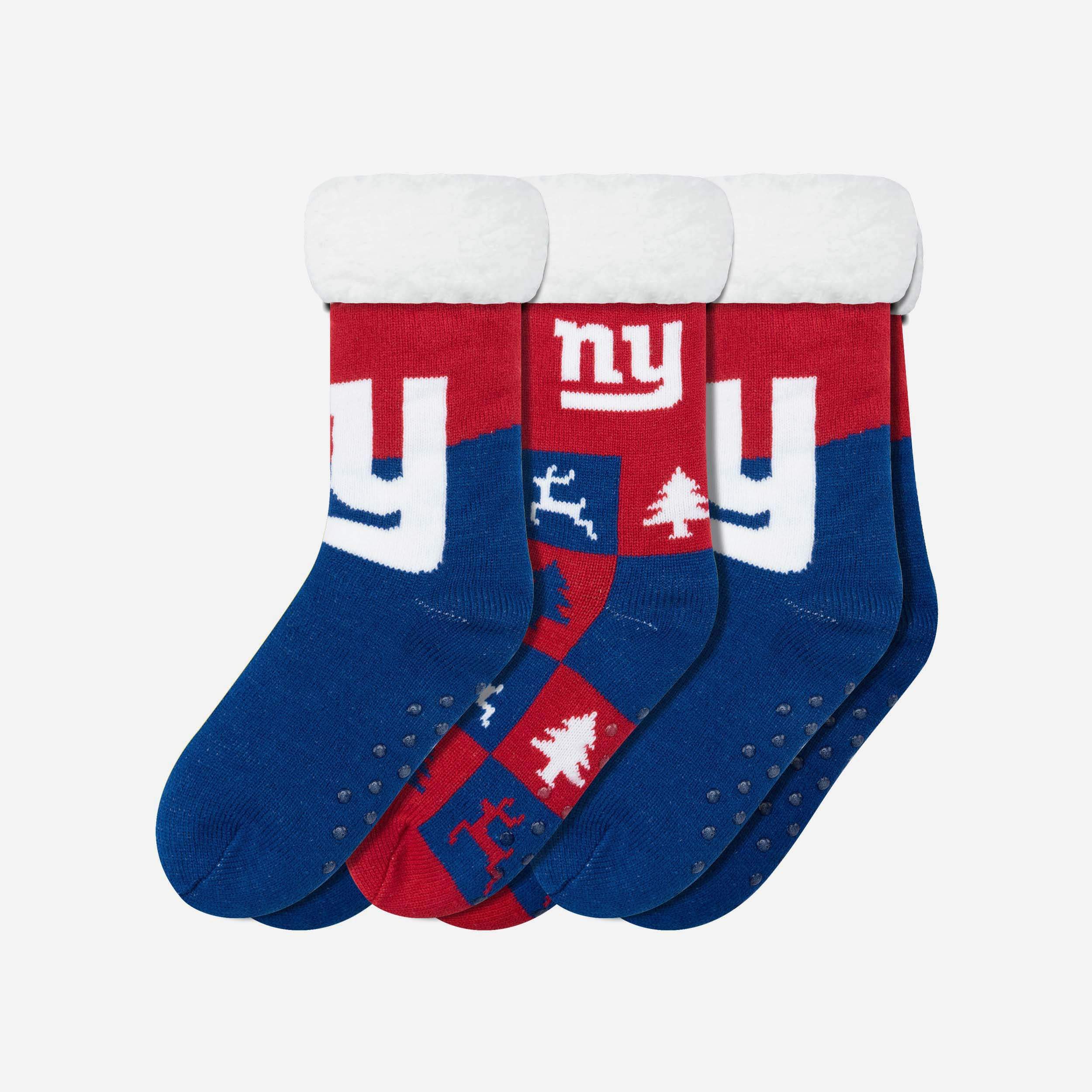 New York Giants Womens Fan Footy 3 Pack Slipper Socks 1 New York Giants Womens Fan Footy 3 Pack Slipper Socks