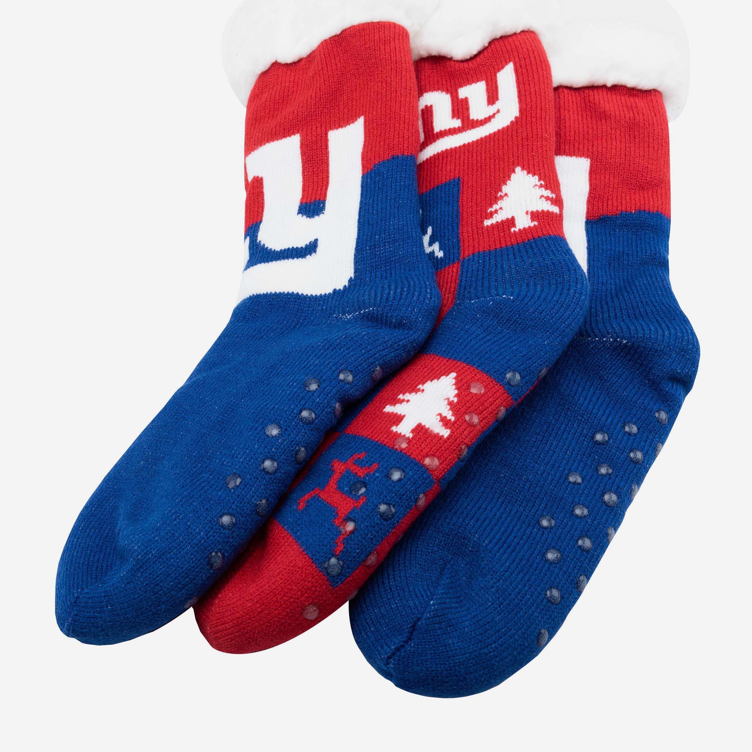 New York Giants Womens Fan Footy 3 Pack Slipper Socks 3 New York Giants Womens Fan Footy 3 Pack Slipper Socks