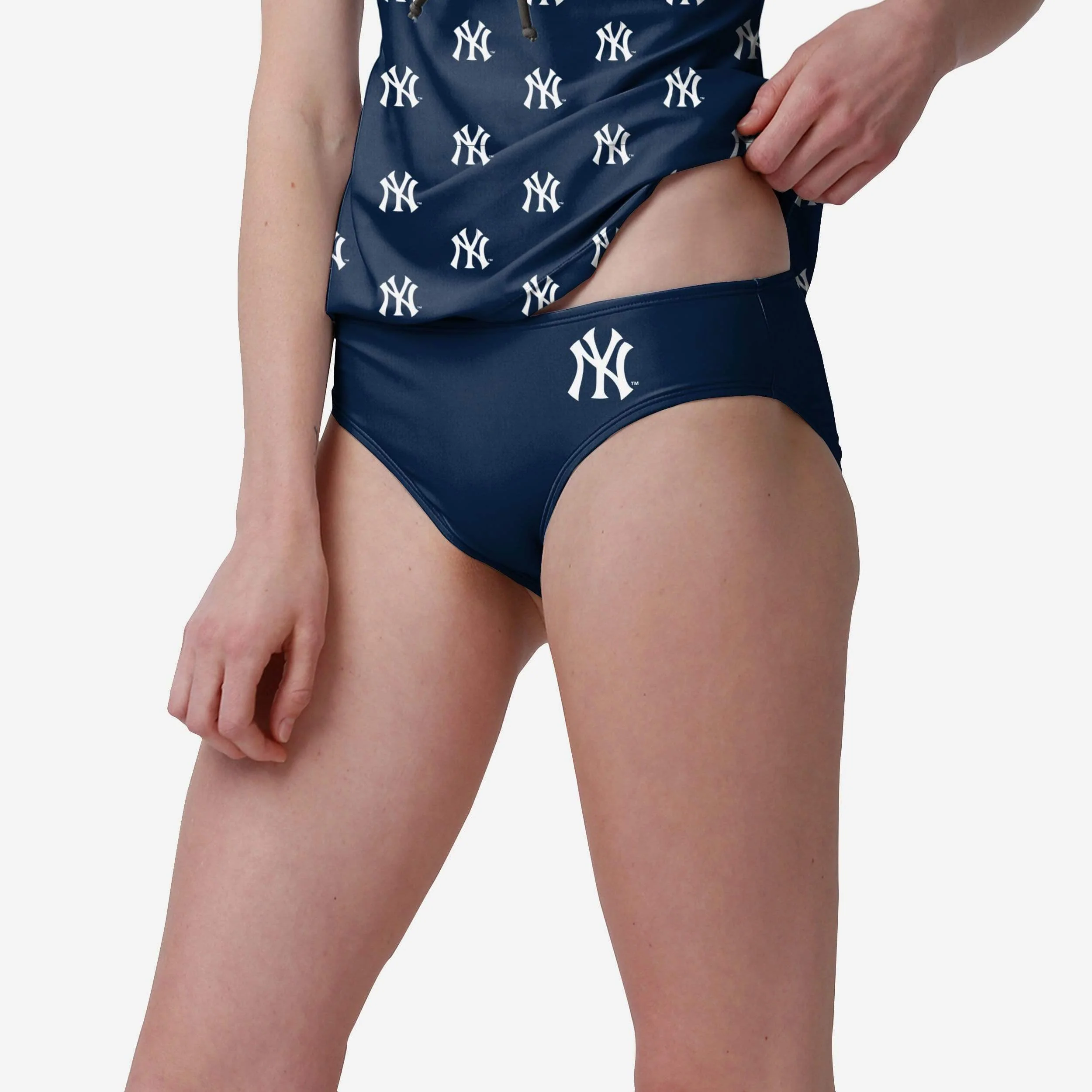 New York Yankees Womens Mini Logo Bikini Bottom