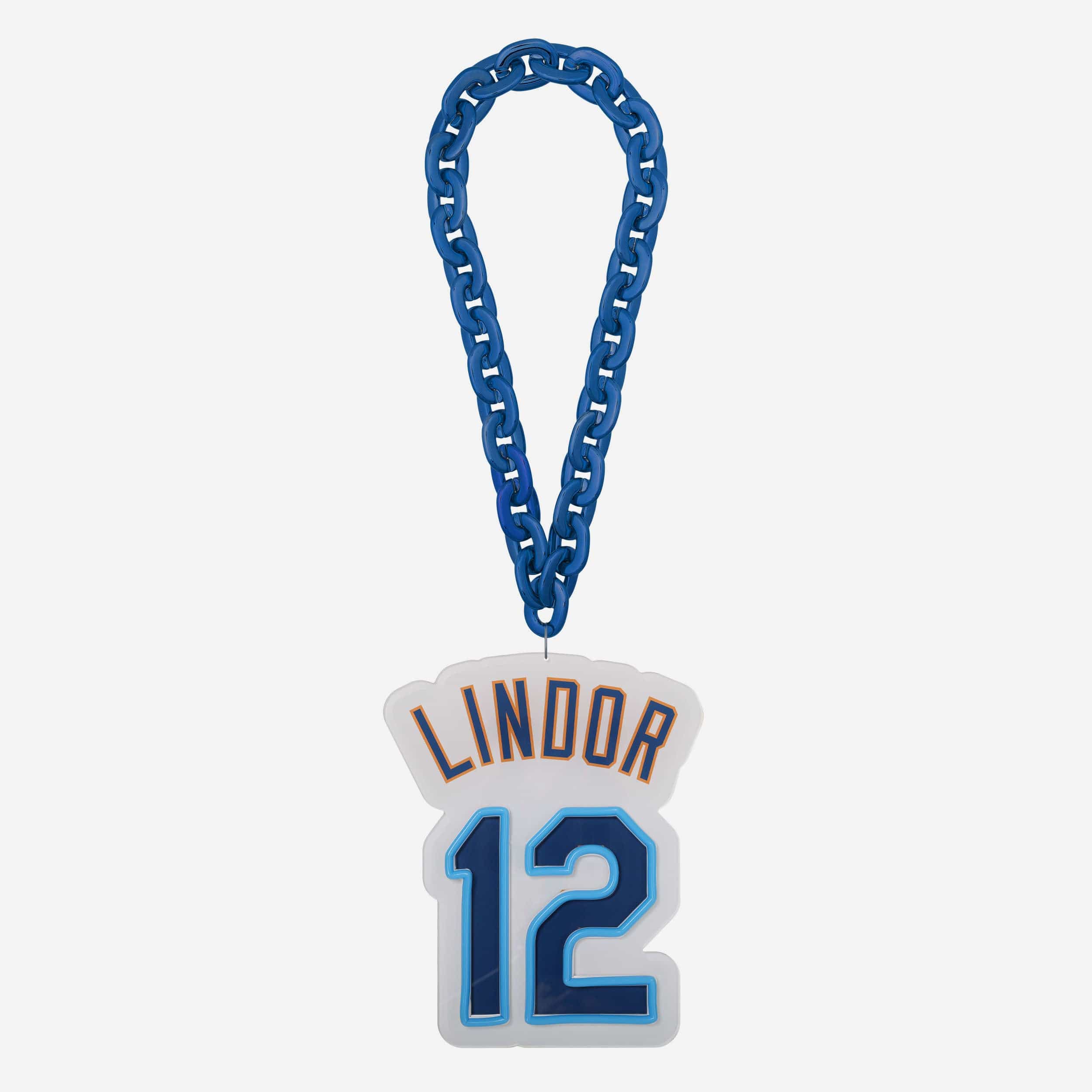 Francisco Lindor New York Mets Neon Light Up Big Logo Player Chain