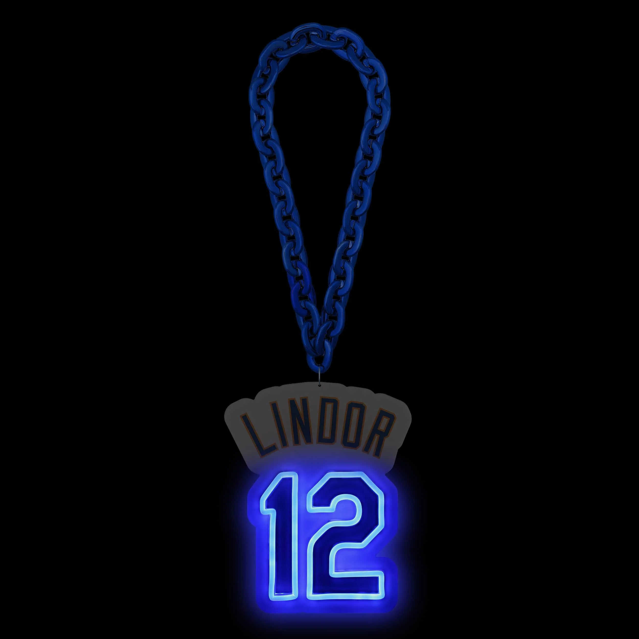 Francisco Lindor New York Mets Neon Light Up Big Logo Player Chain 2 Francisco Lindor New York Mets Neon Light Up Big Logo Player Chain