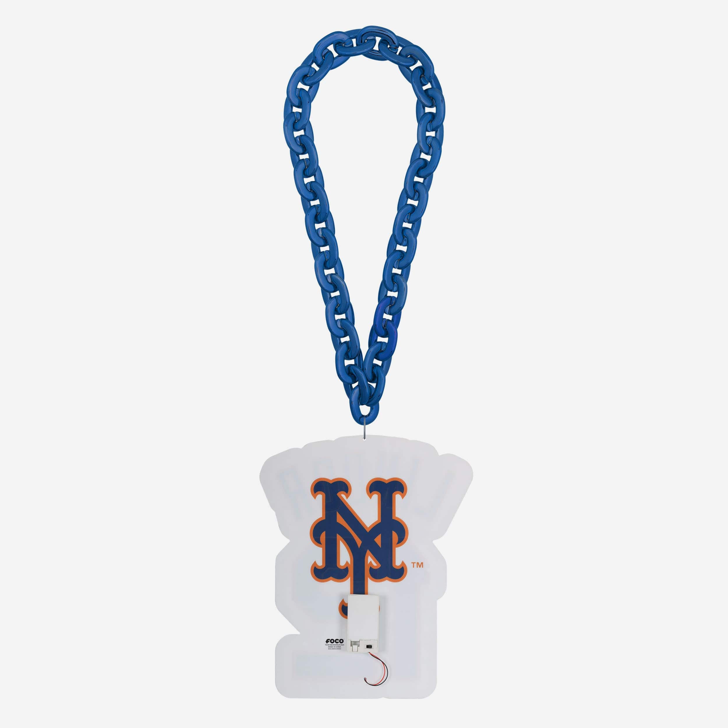 Francisco Lindor New York Mets Neon Light Up Big Logo Player Chain 4 Francisco Lindor New York Mets Neon Light Up Big Logo Player Chain