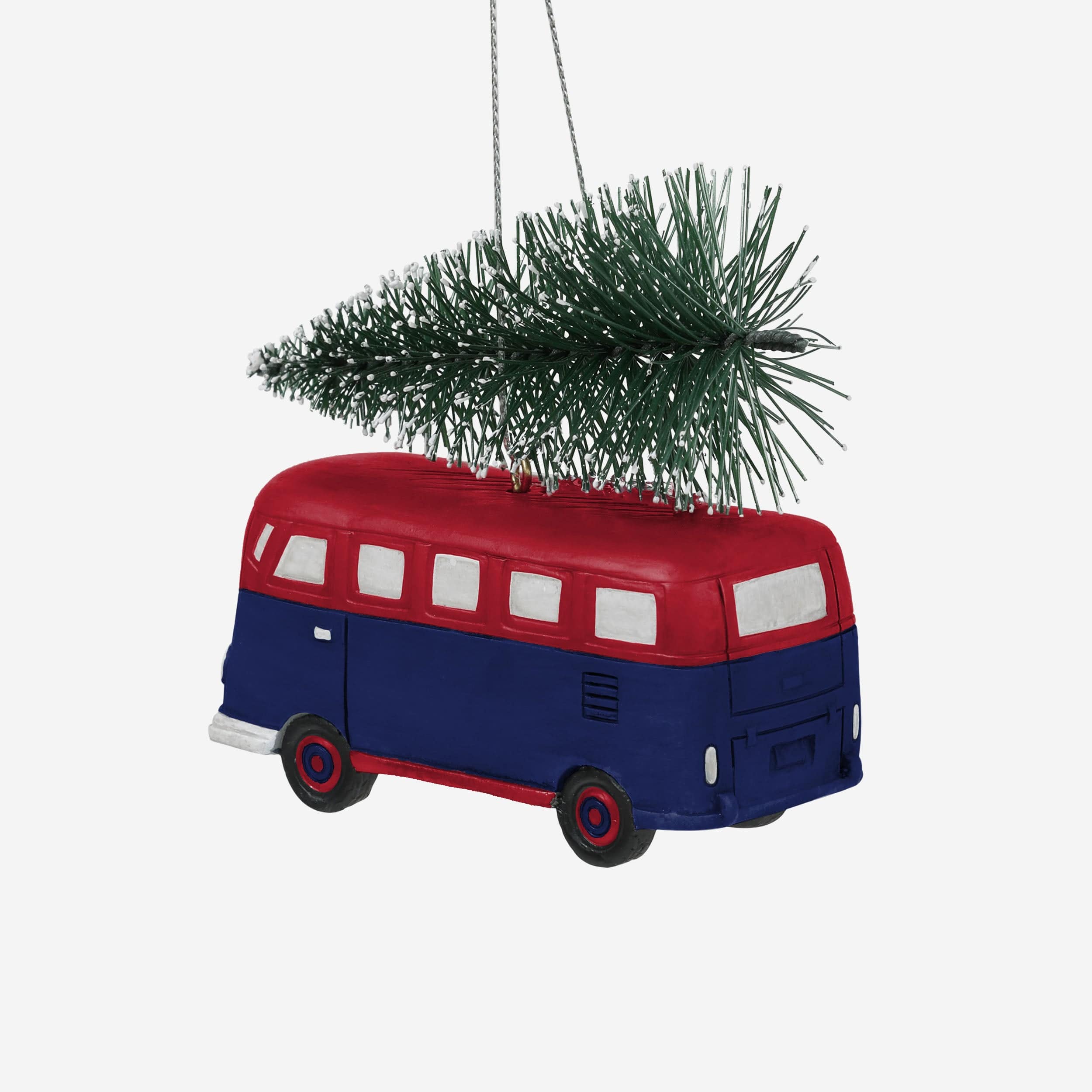 New York Giants Retro Bus With Tree Ornament 3 New York Giants Retro Bus With Tree Ornament