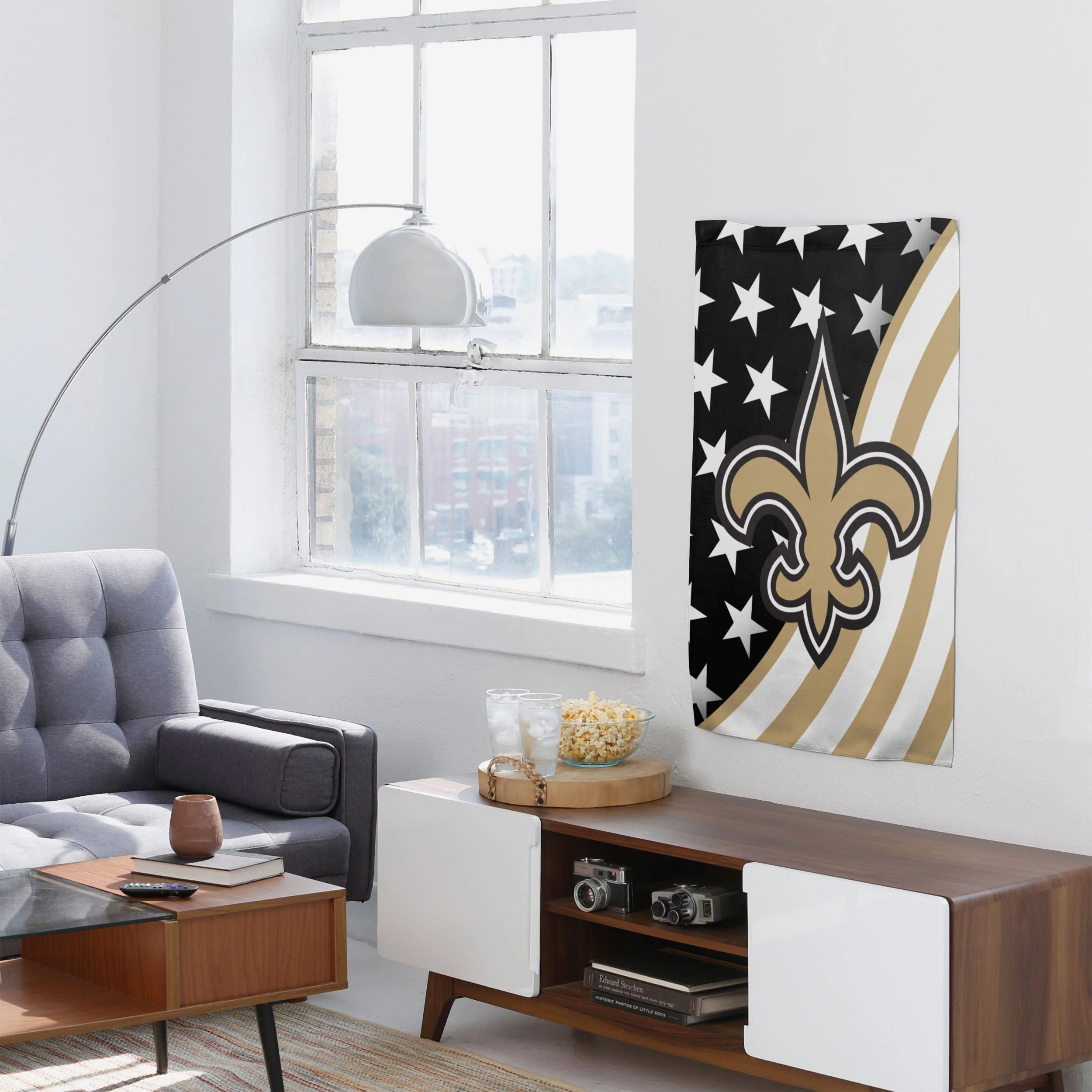 New Orleans Saints Americana Vertical Flag 4 New Orleans Saints Americana Vertical Flag
