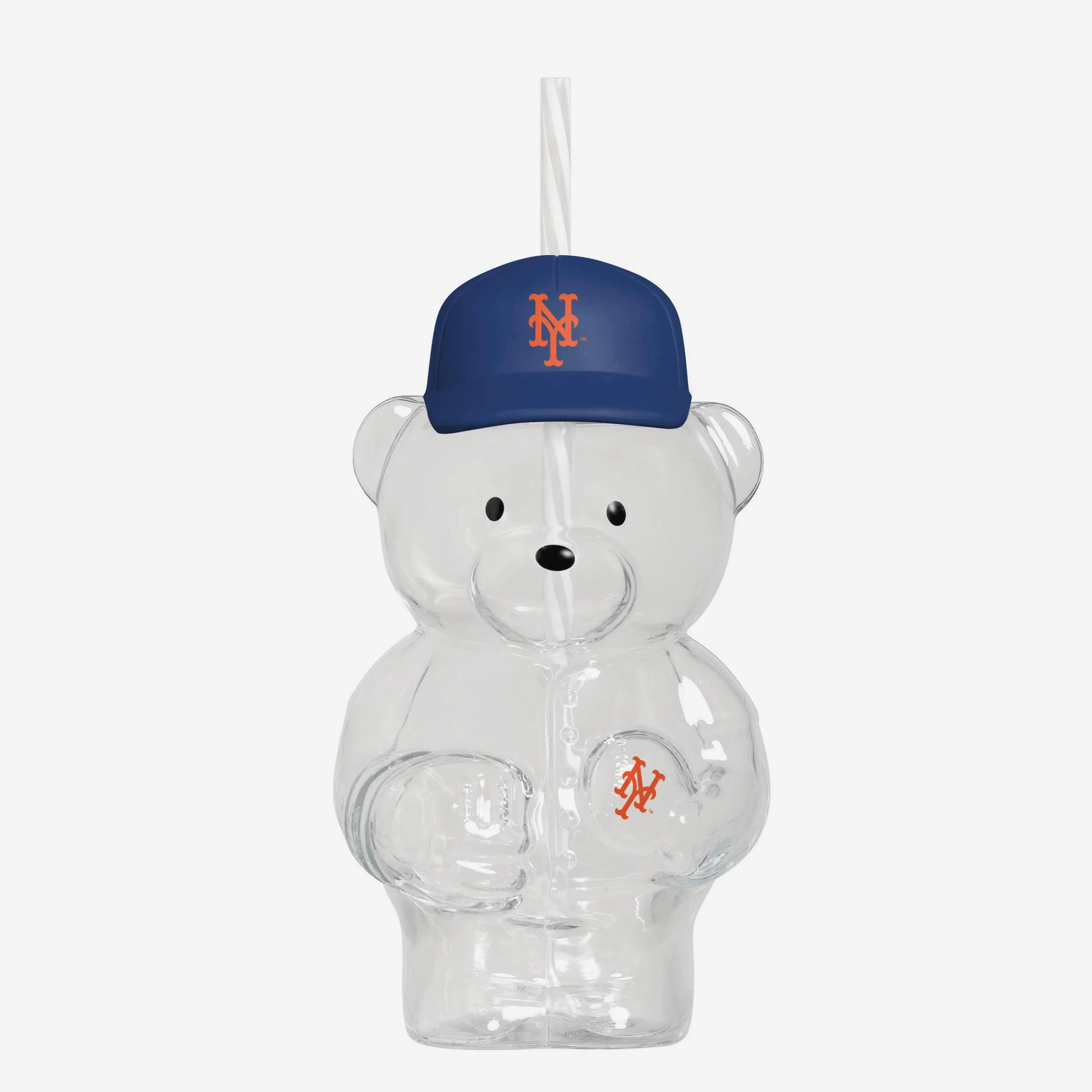 New York Mets Glass Bear Tumbler