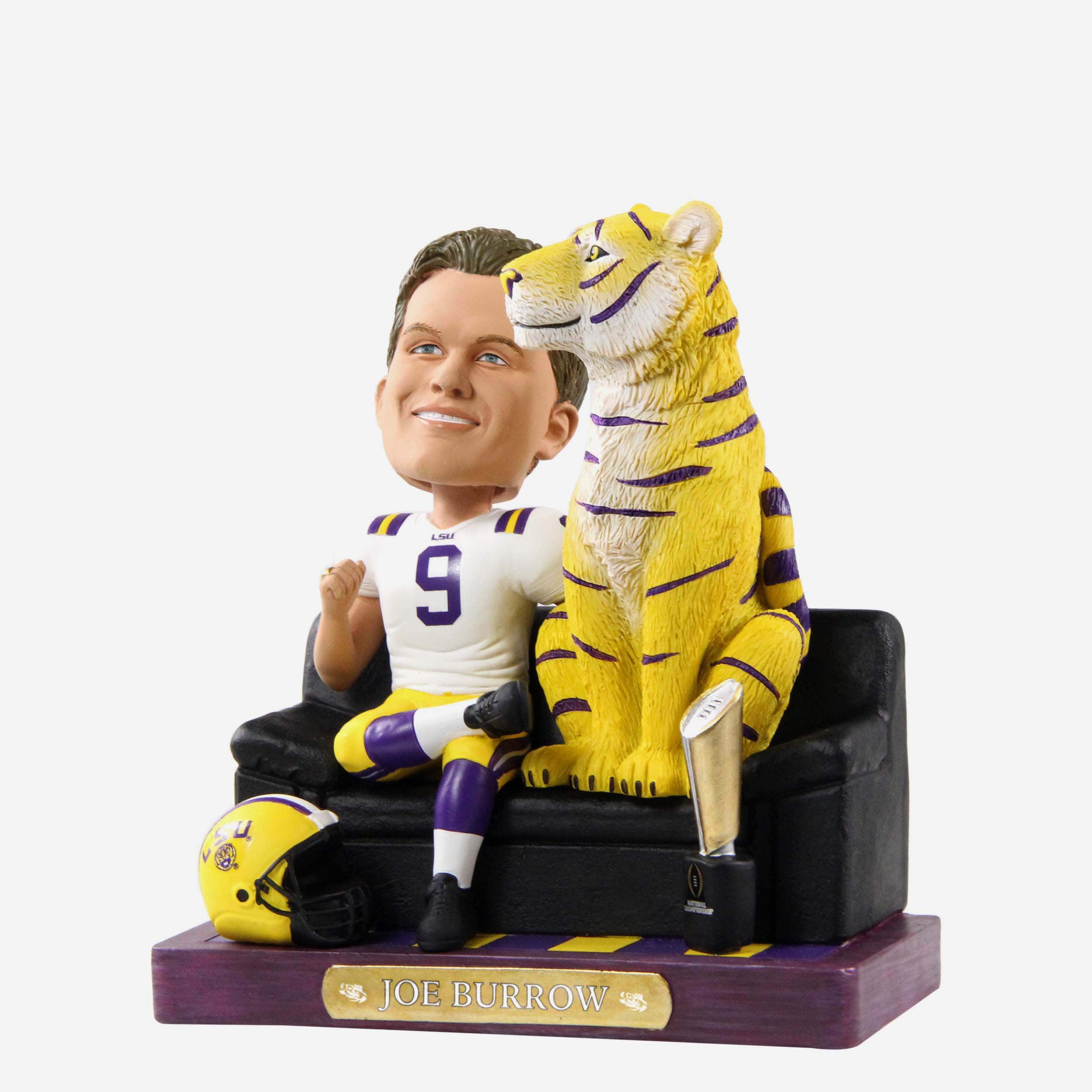 Joe Burrow LSU Tigers 2019 Football National Champions Bobblehead 4 Joe Burrow LSU Tigers 2019 Football National Champions Bobblehead