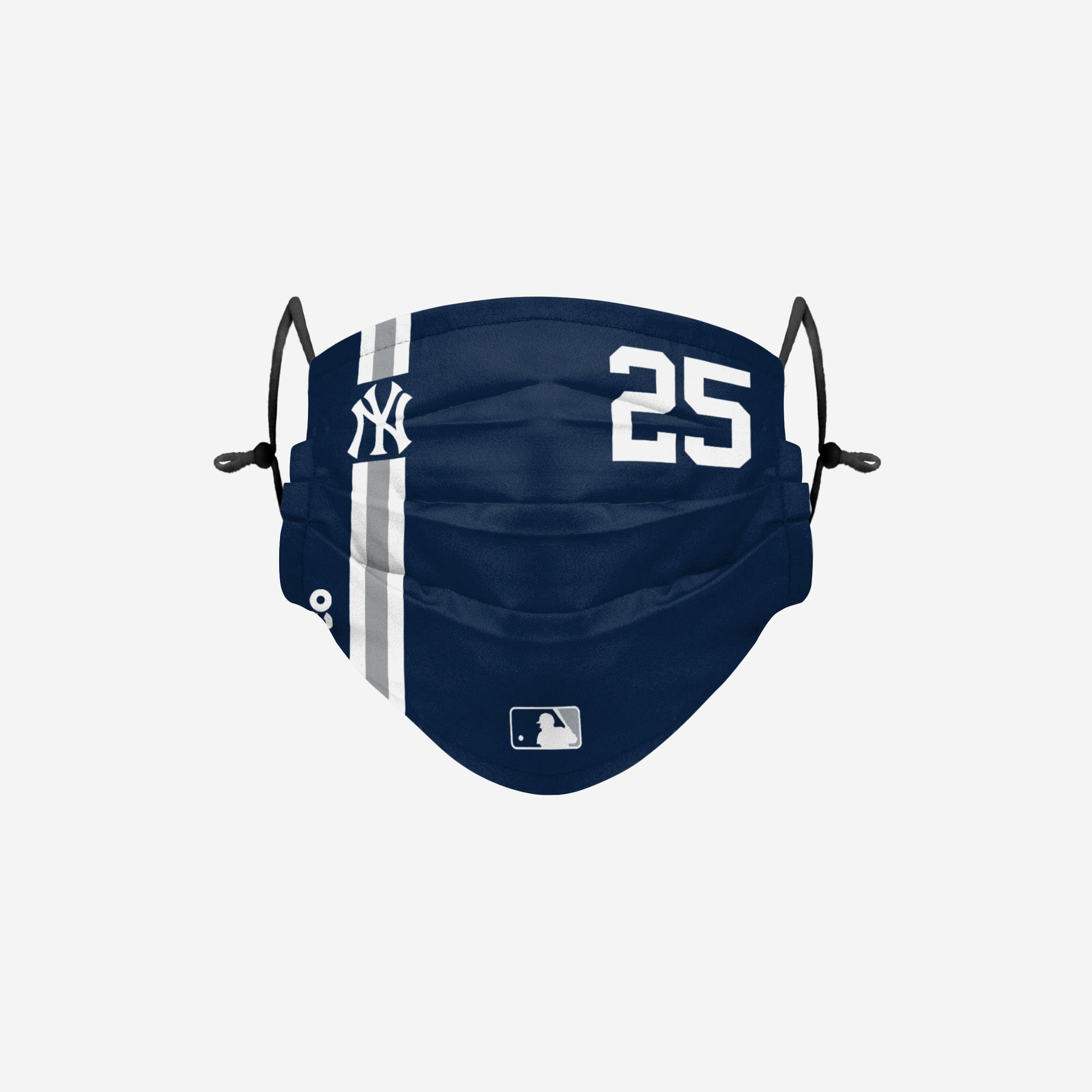 Gleyber Torres New York Yankees On-Field Adjustable Navy Face Cover 1 Gleyber Torres New York Yankees On-Field Adjustable Navy Face Cover