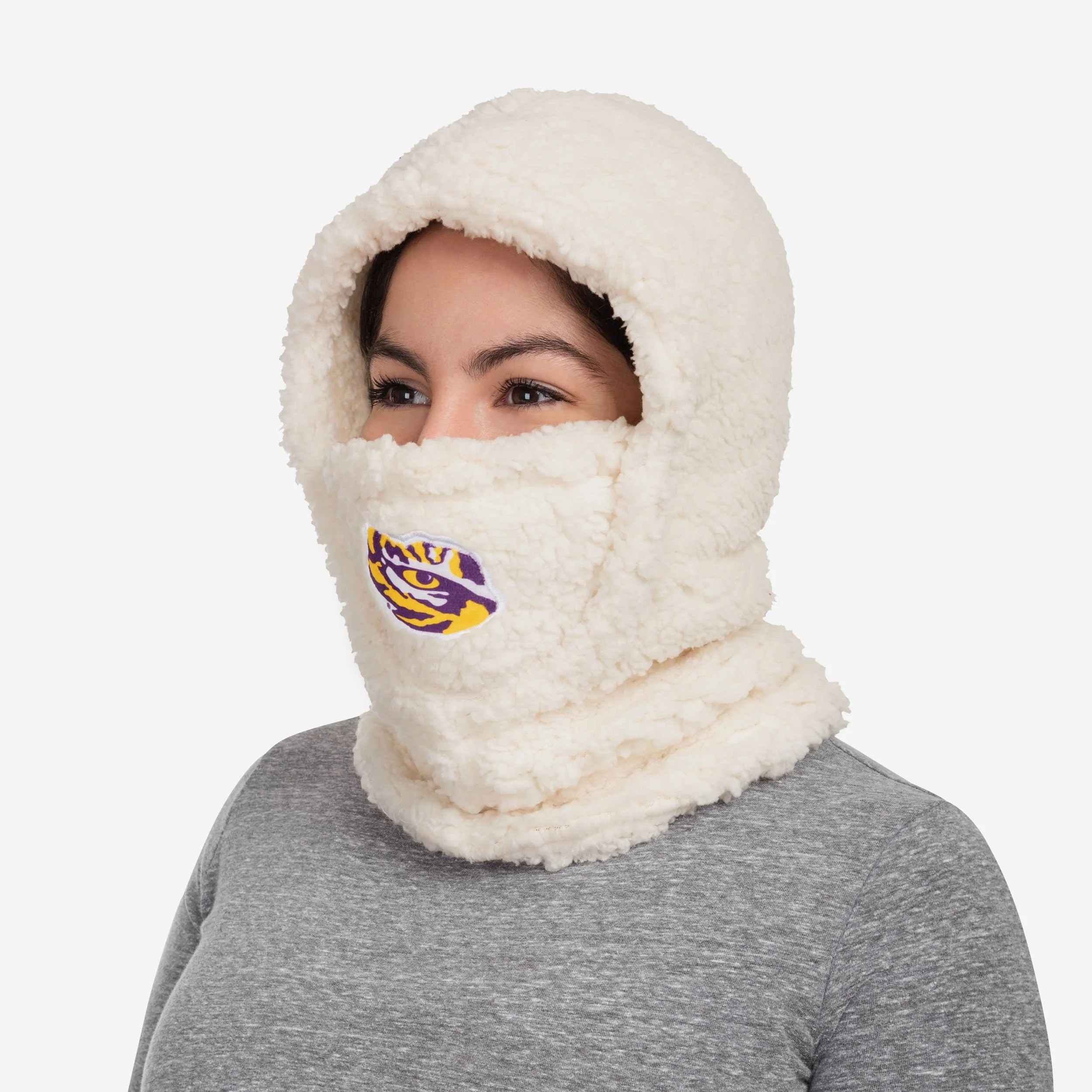 LSU Tigers Sherpa Hooded Gaiter 2 LSU Tigers Sherpa Hooded Gaiter