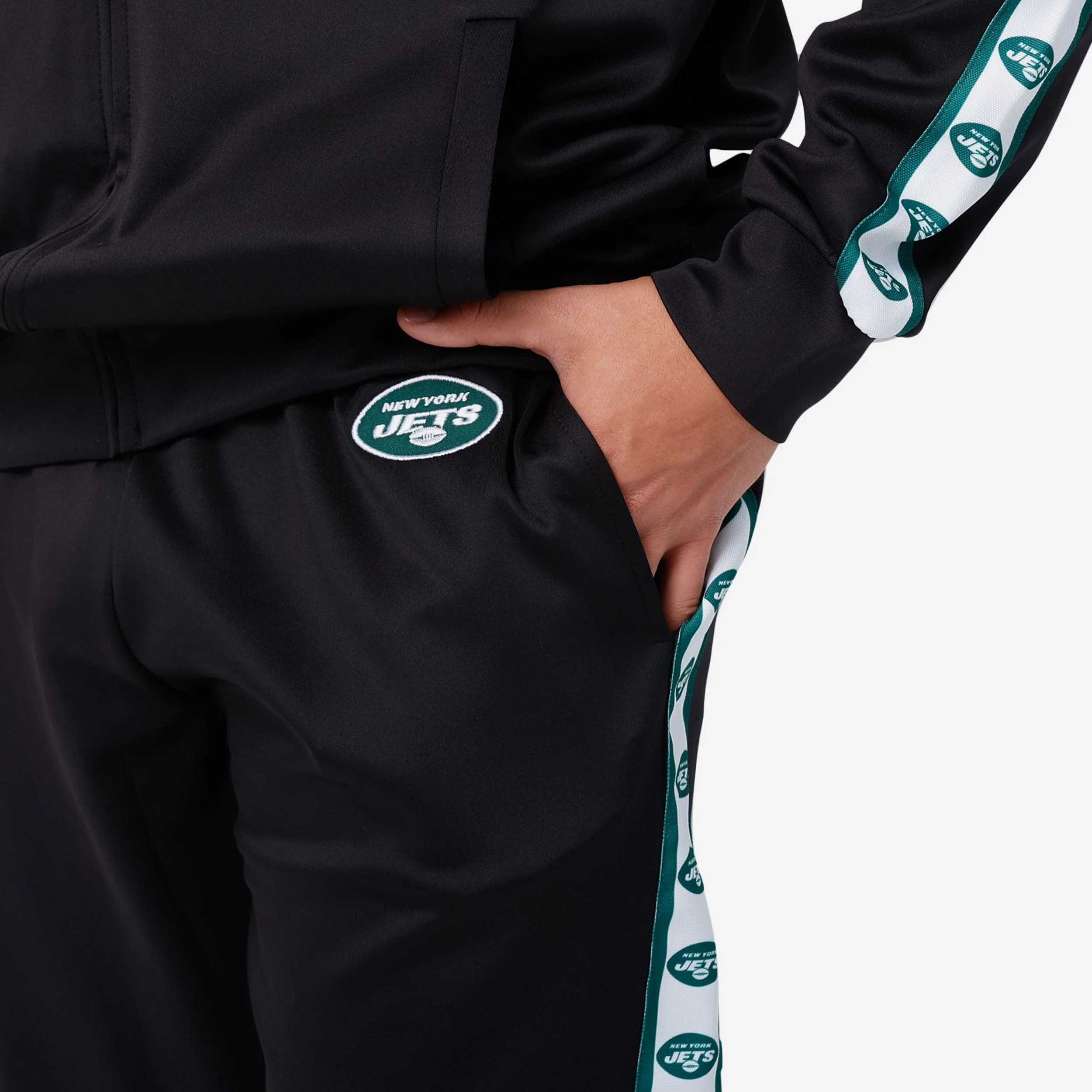New York Jets Stripe Logo Track Pants 3 New York Jets Stripe Logo Track Pants