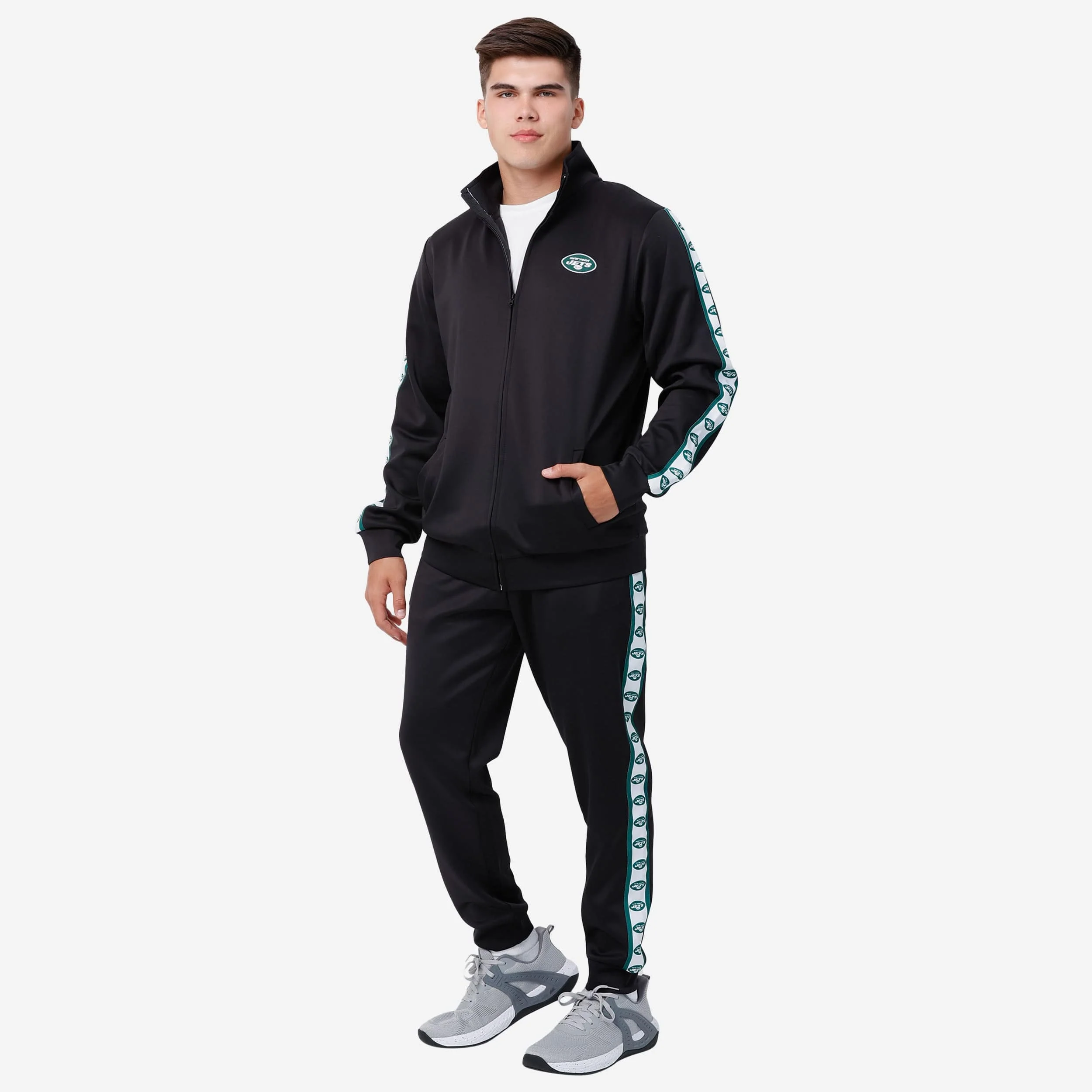 New York Jets Stripe Logo Track Pants 5 New York Jets Stripe Logo Track Pants