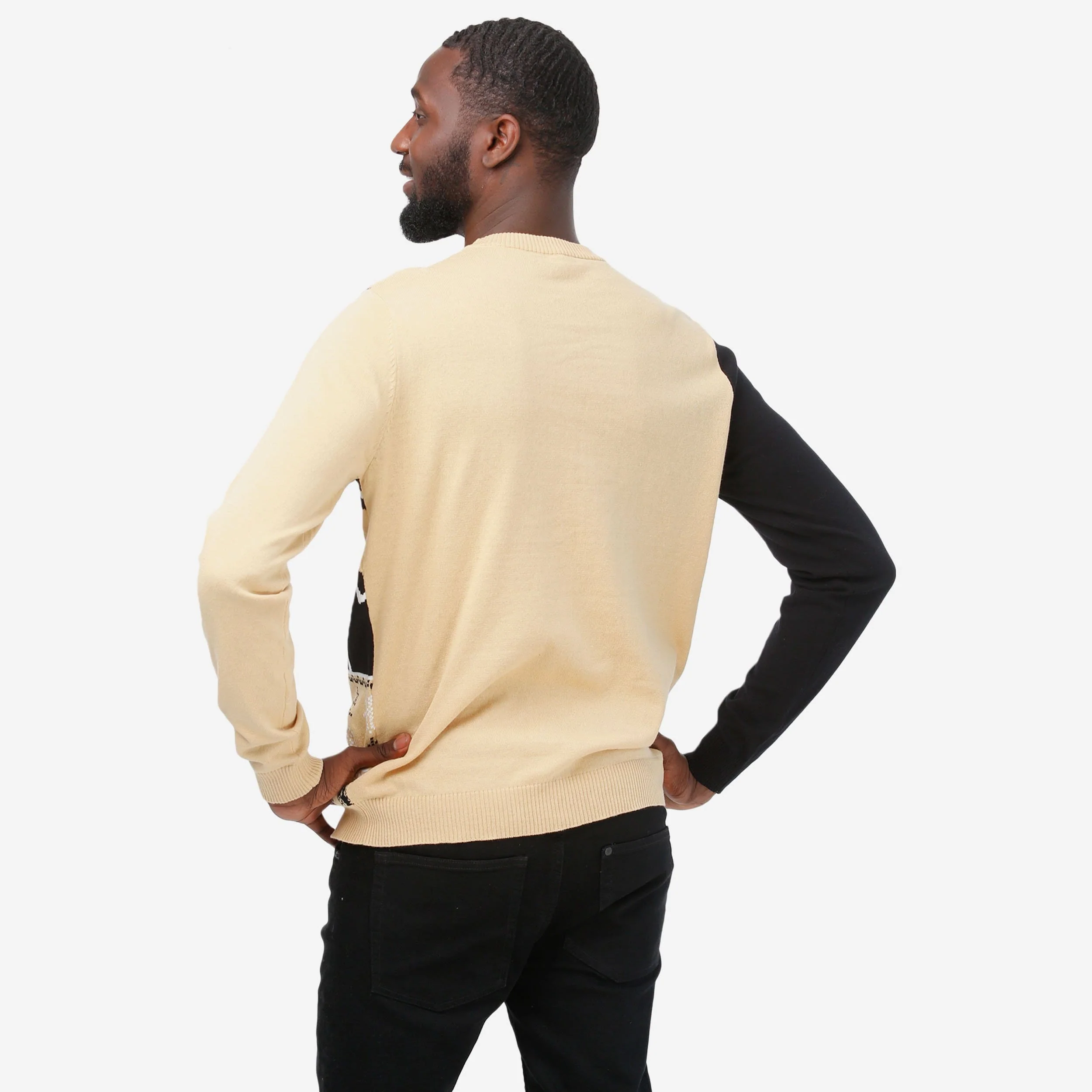 New Orleans Saints Busy Block Snowfall Sweater