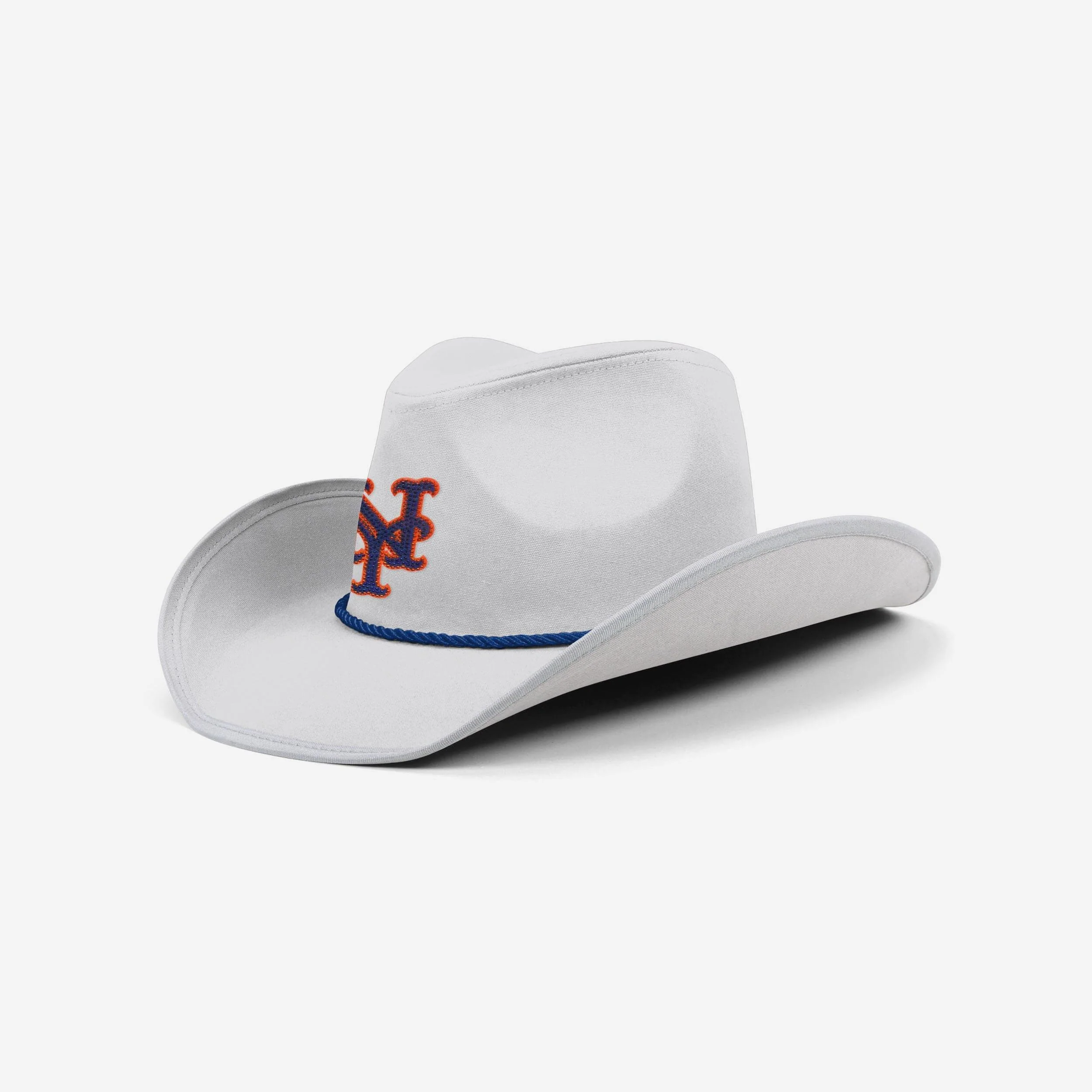 New York Mets White Rhinestone Logo Cowboy Hat