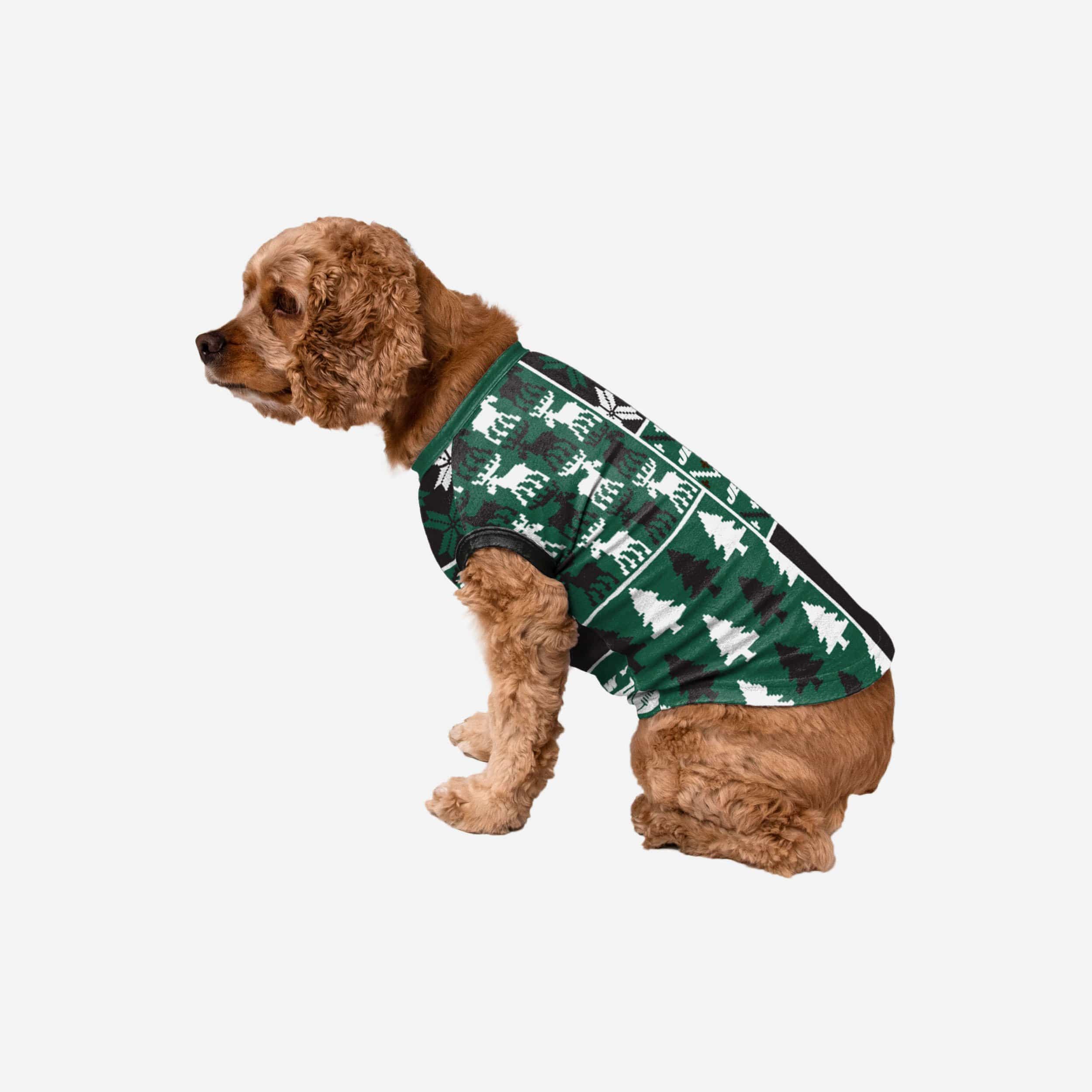 New York Jets Busy Block Dog Sweater