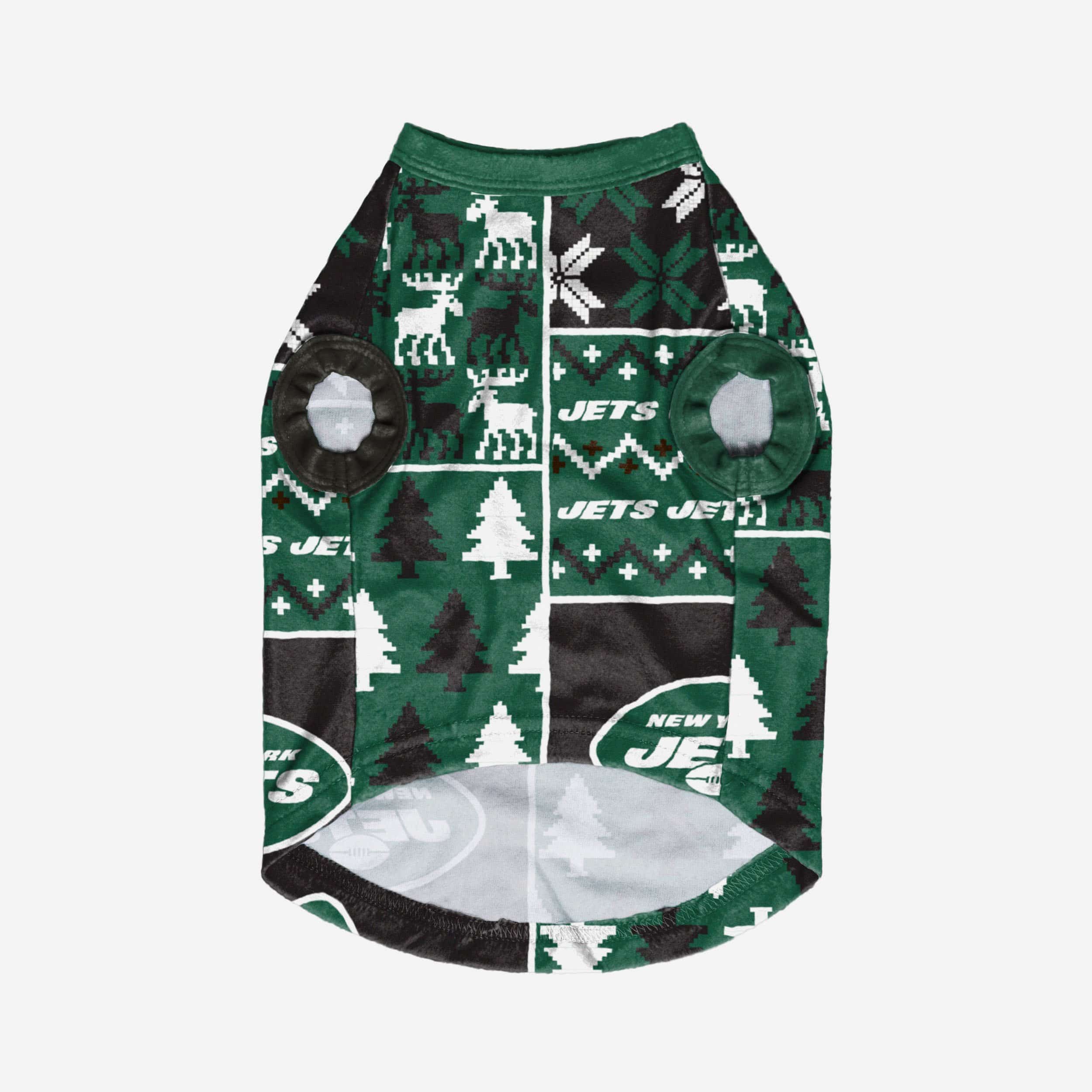 New York Jets Busy Block Dog Sweater 3 New York Jets Busy Block Dog Sweater