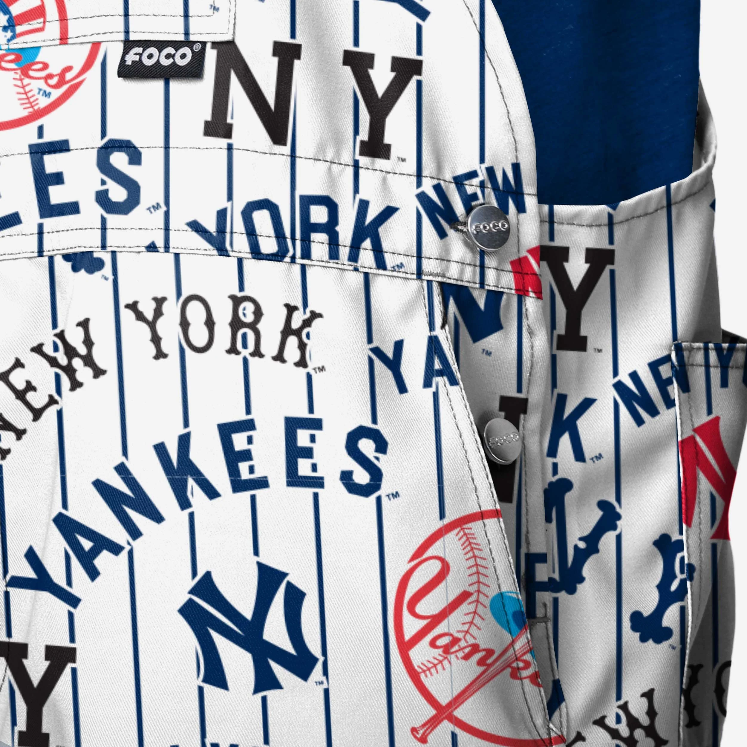 New York Yankees Mens Historic Print Bib Shortalls 5 New York Yankees Mens Historic Print Bib Shortalls