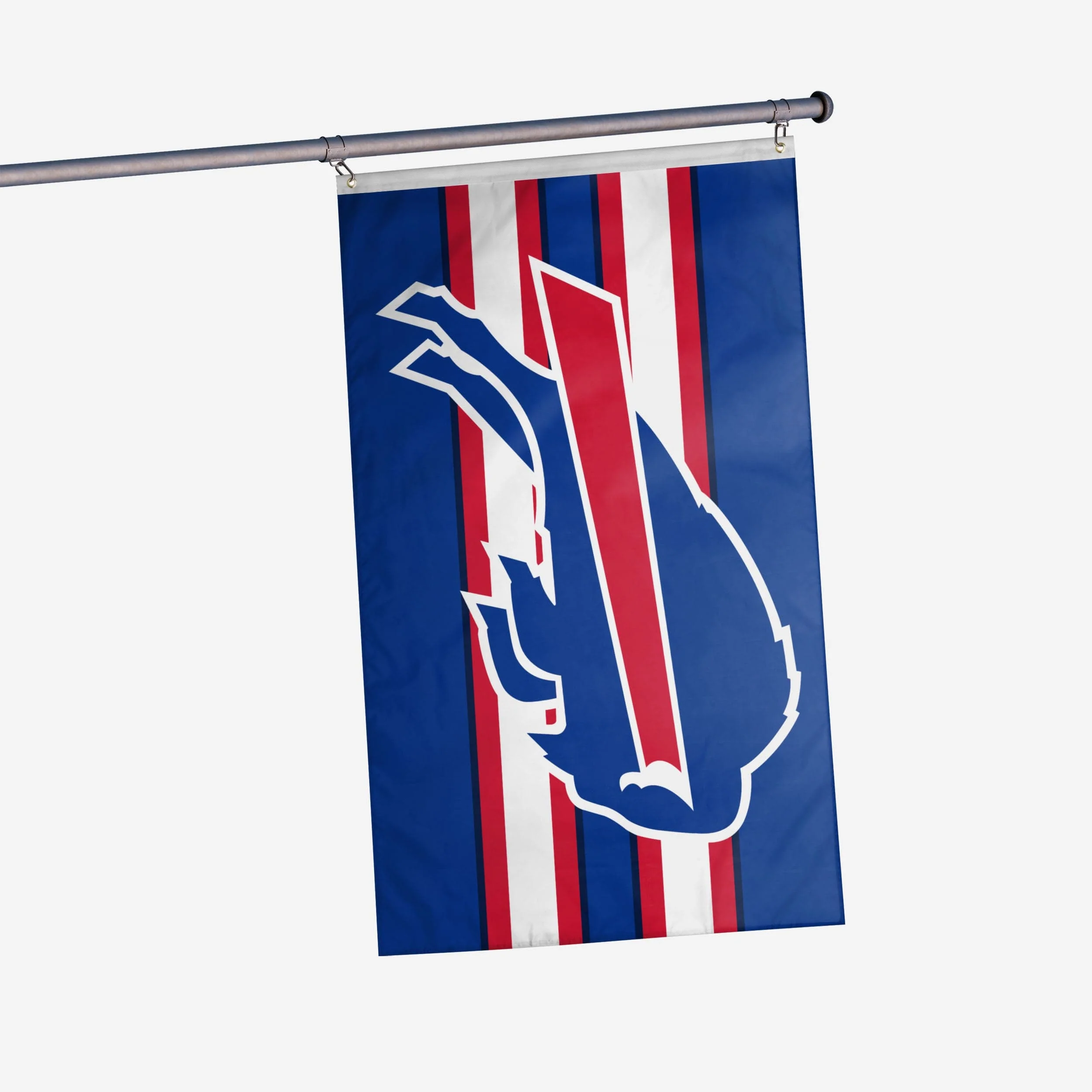 Buffalo Bills Big Logo Team Stripe Horizontal Flag