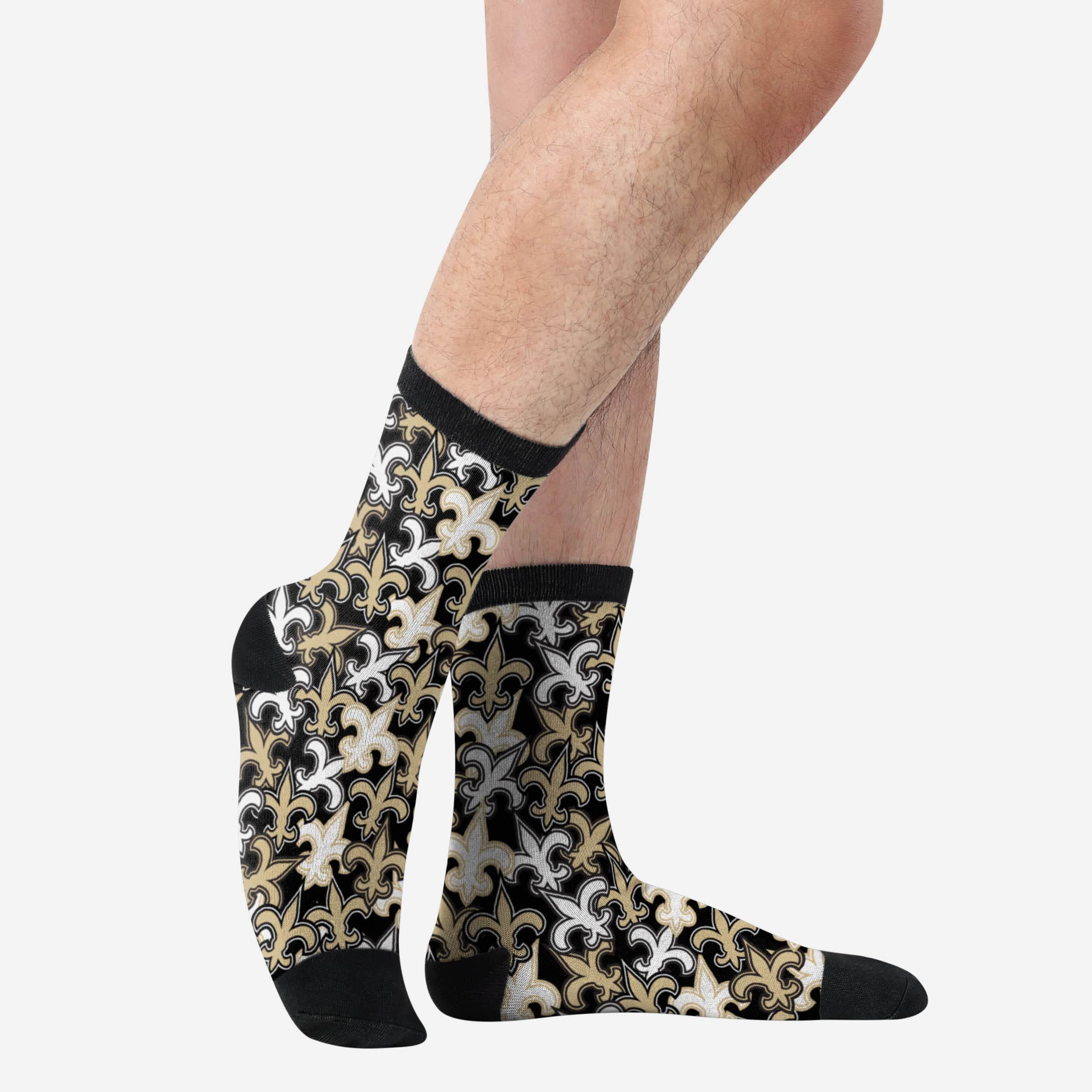 New Orleans Saints Logo Blast Socks 2 New Orleans Saints Logo Blast Socks
