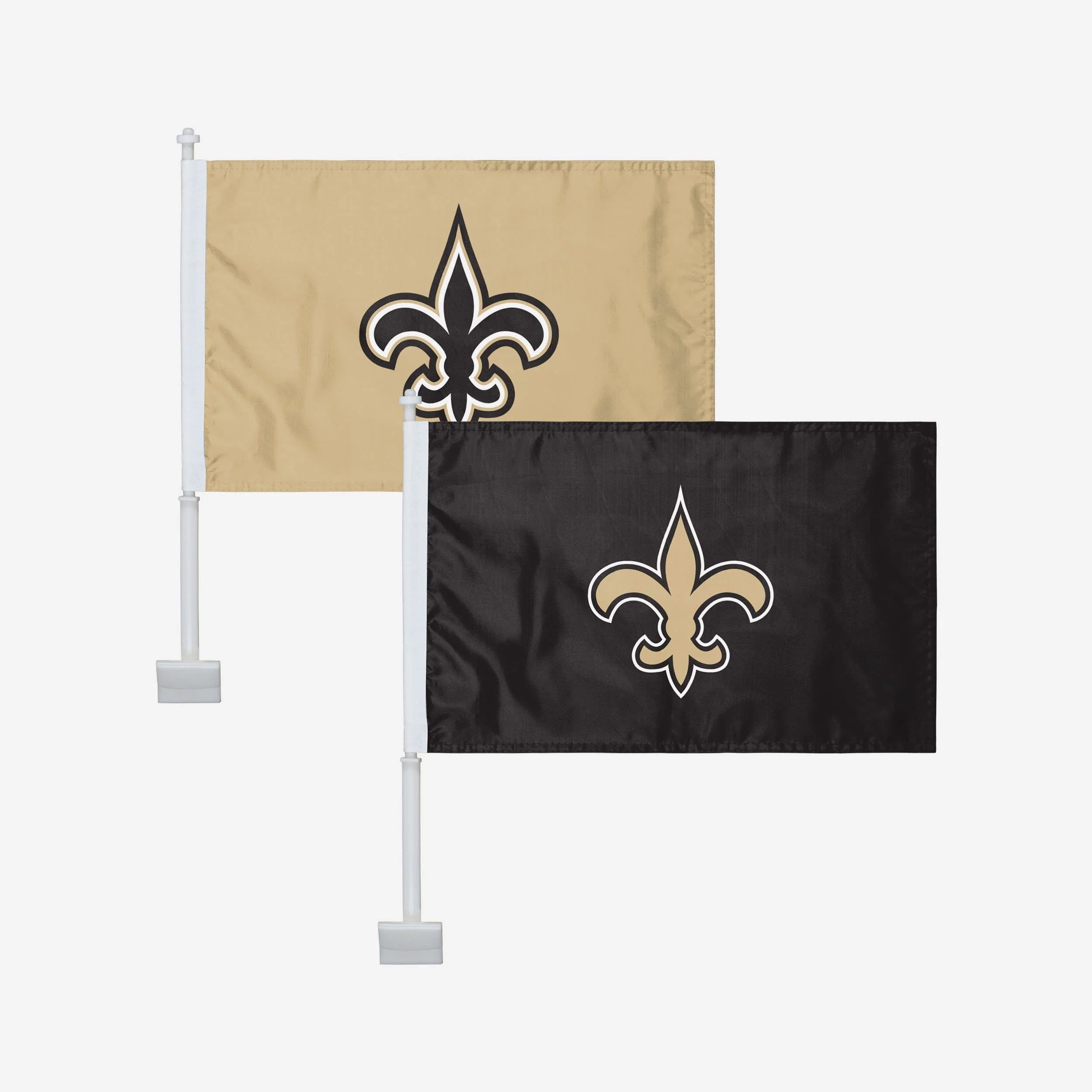 New Orleans Saints 2 Pack Solid Car Flag