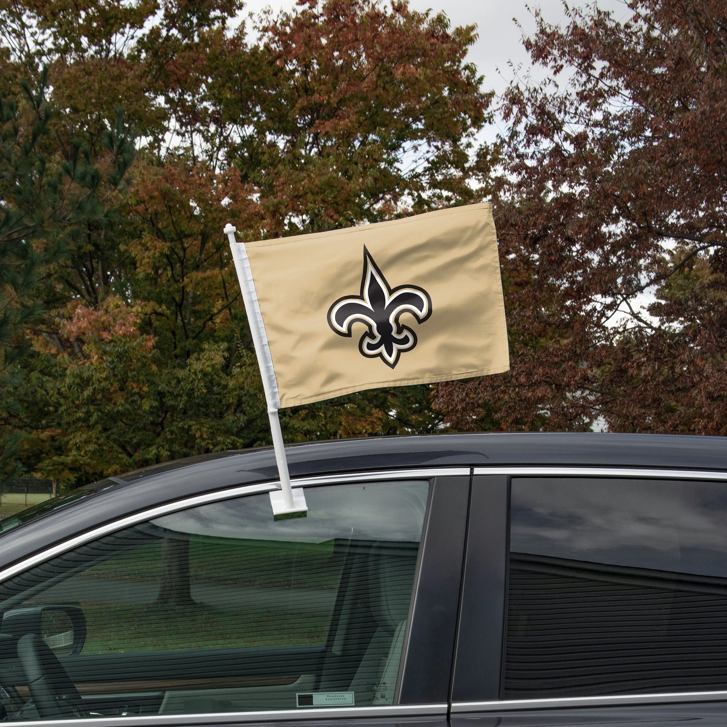New Orleans Saints 2 Pack Solid Car Flag 2 New Orleans Saints 2 Pack Solid Car Flag