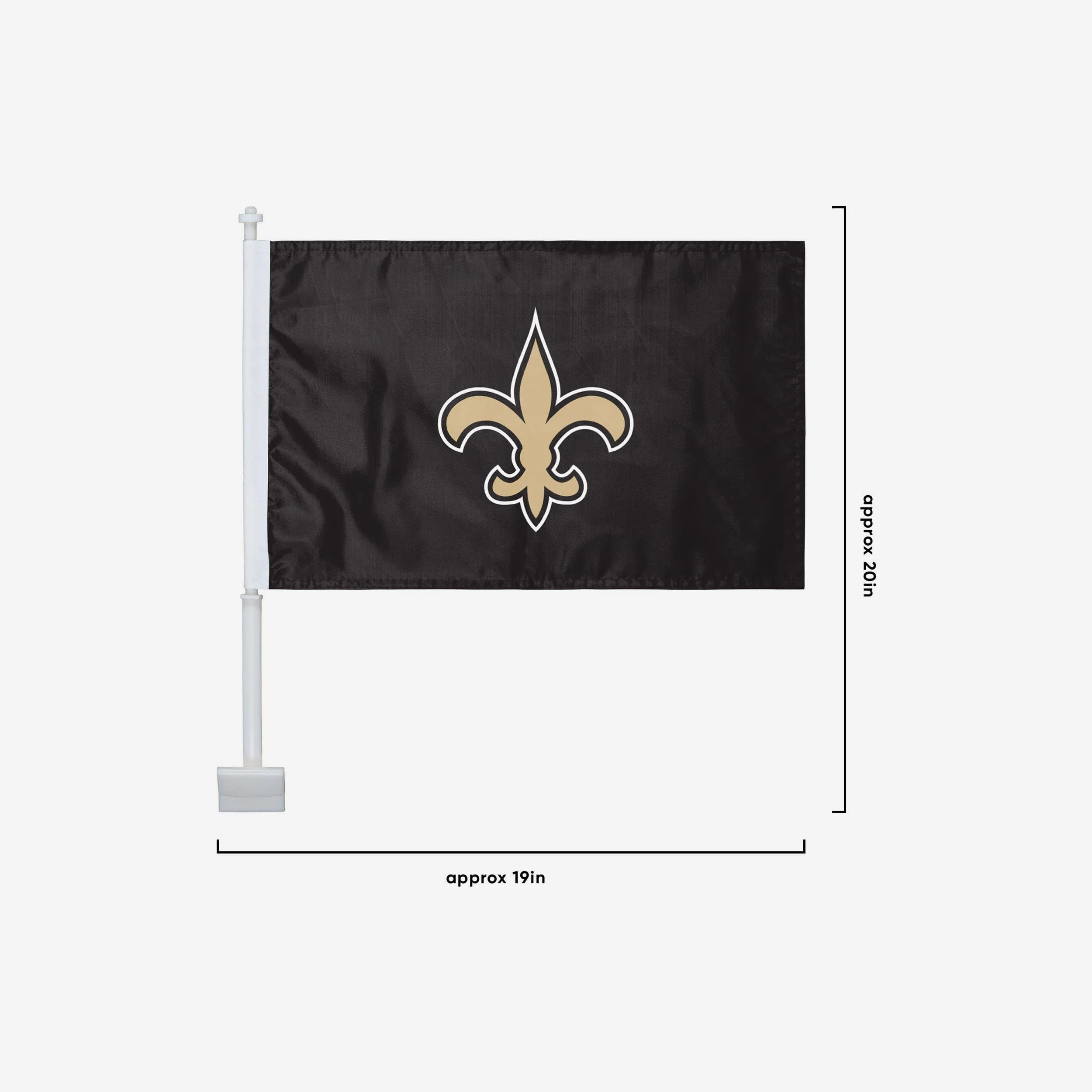New Orleans Saints 2 Pack Solid Car Flag 3 New Orleans Saints 2 Pack Solid Car Flag