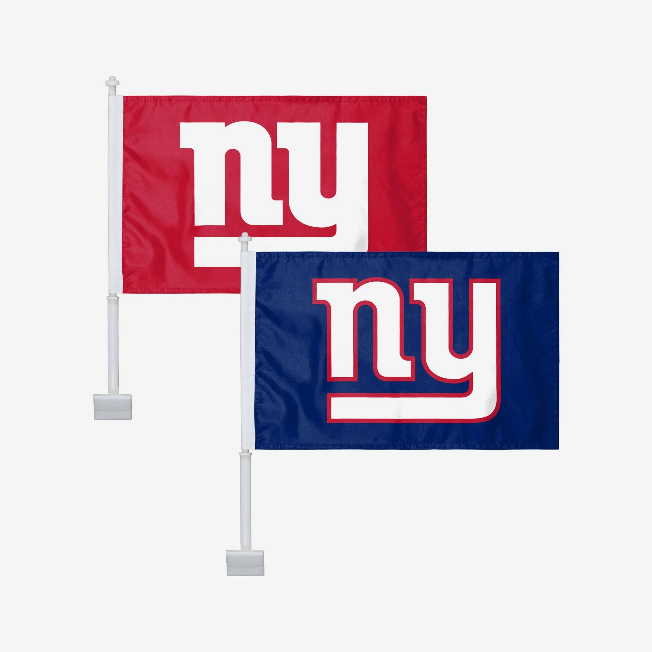 New York Giants 2 Pack Solid Car Flag