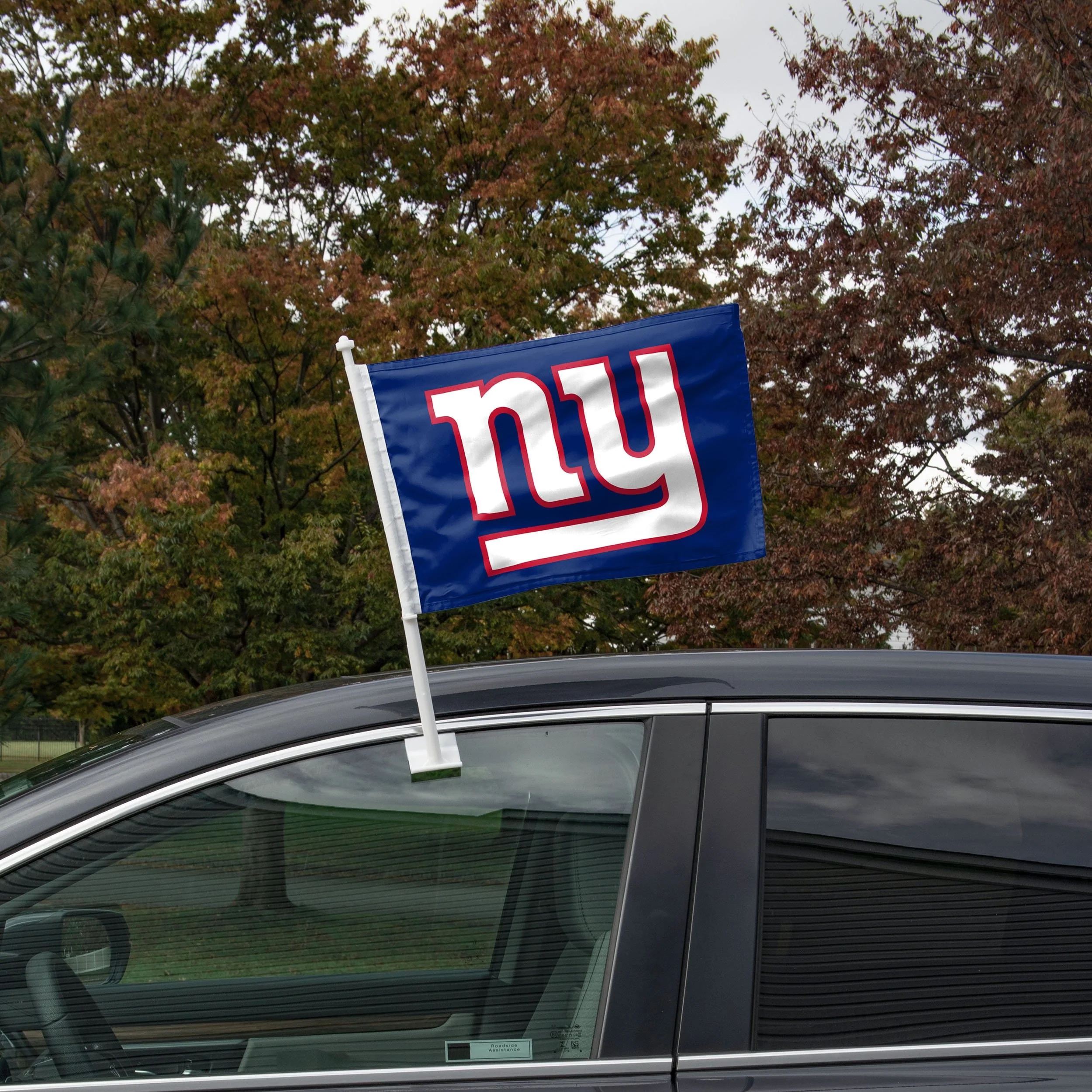 New York Giants 2 Pack Solid Car Flag 2 New York Giants 2 Pack Solid Car Flag