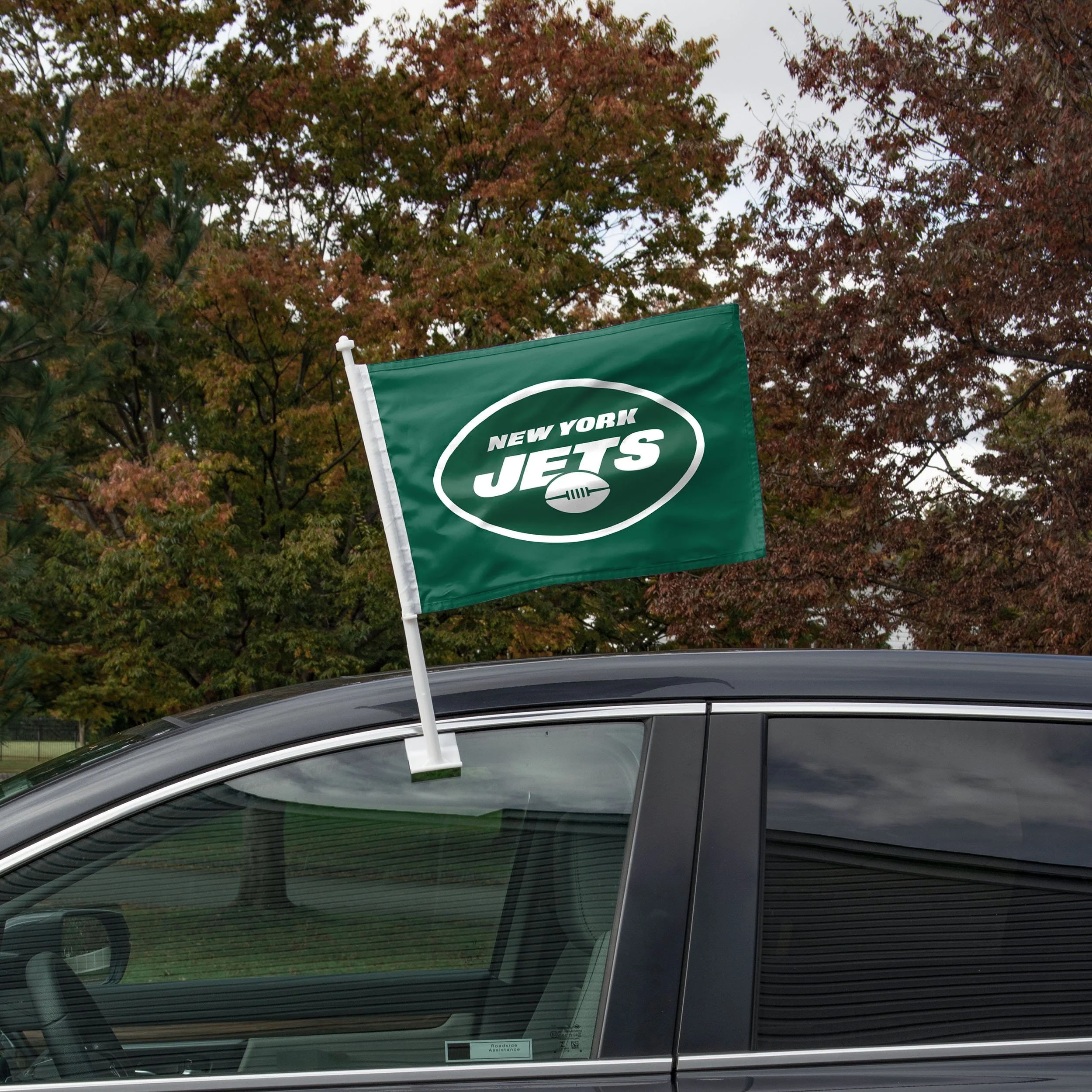 New York Jets 2 Pack Solid Car Flag 2 New York Jets 2 Pack Solid Car Flag
