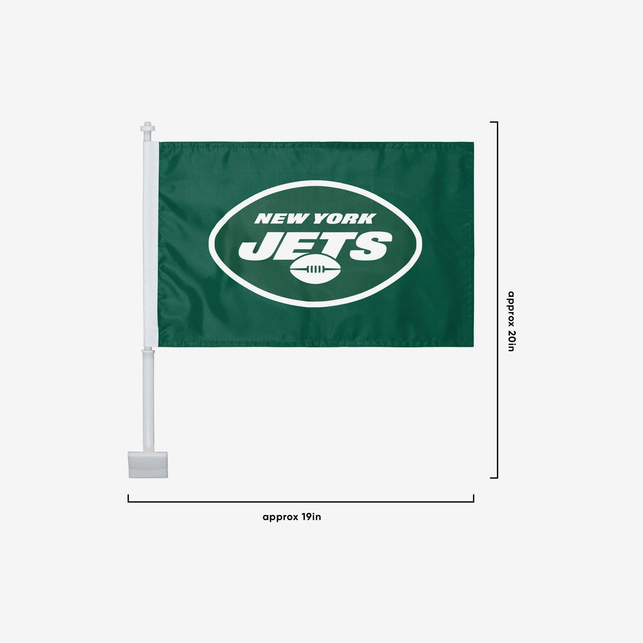 New York Jets 2 Pack Solid Car Flag 3 New York Jets 2 Pack Solid Car Flag
