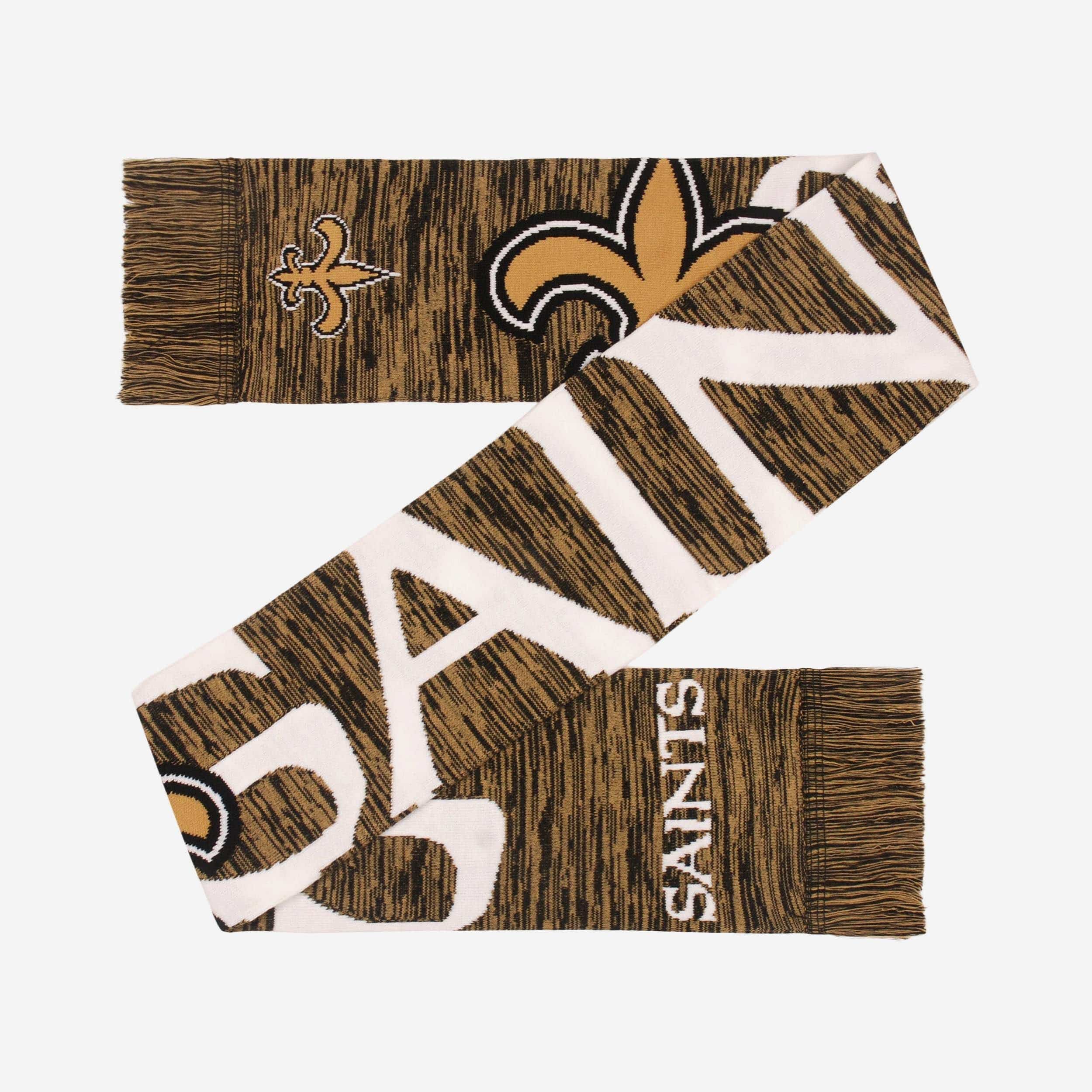 New Orleans Saints Wordmark Big Logo Colorblend Scarf 2 New Orleans Saints Wordmark Big Logo Colorblend Scarf