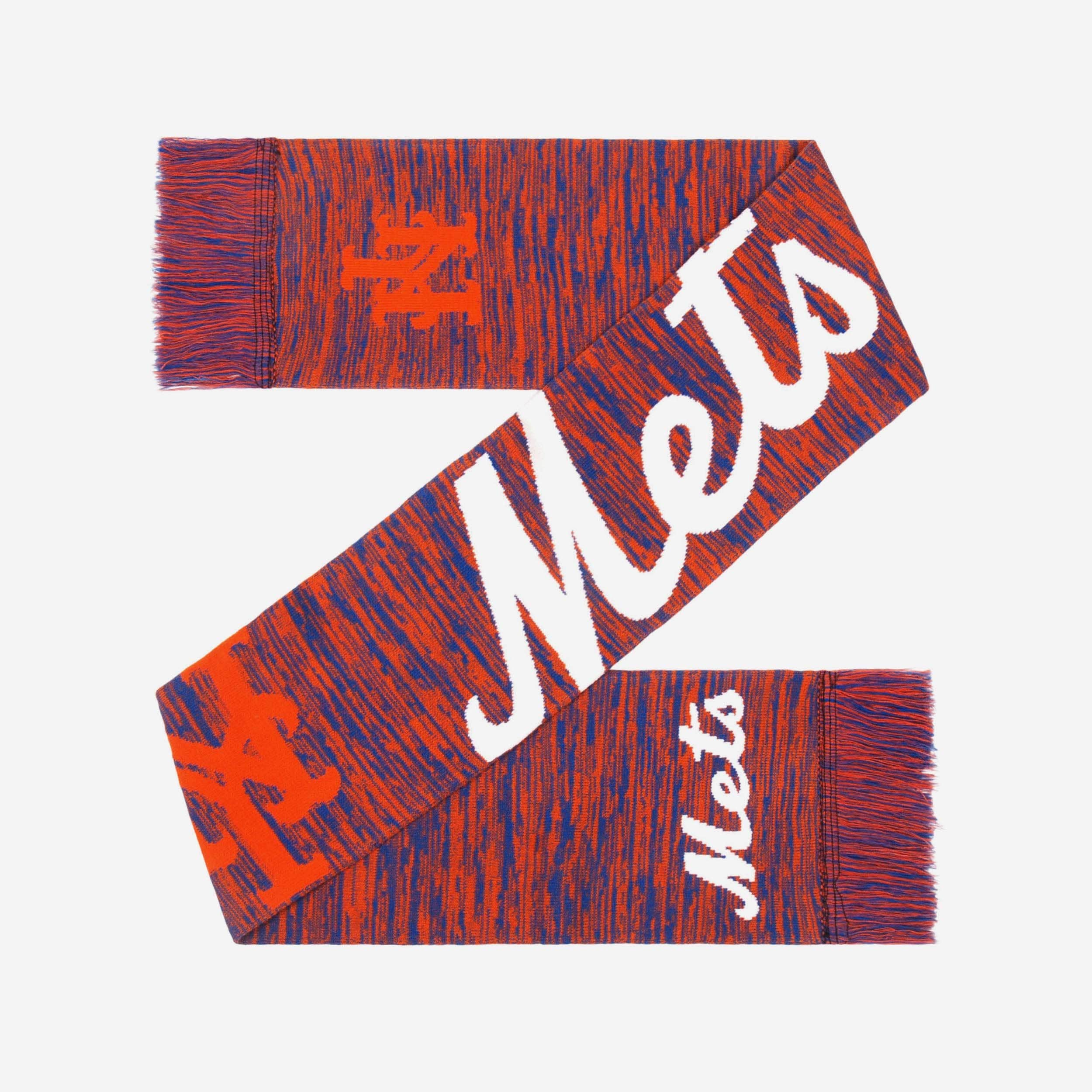 New York Mets Wordmark Big Logo Colorblend Scarf 2 New York Mets Wordmark Big Logo Colorblend Scarf