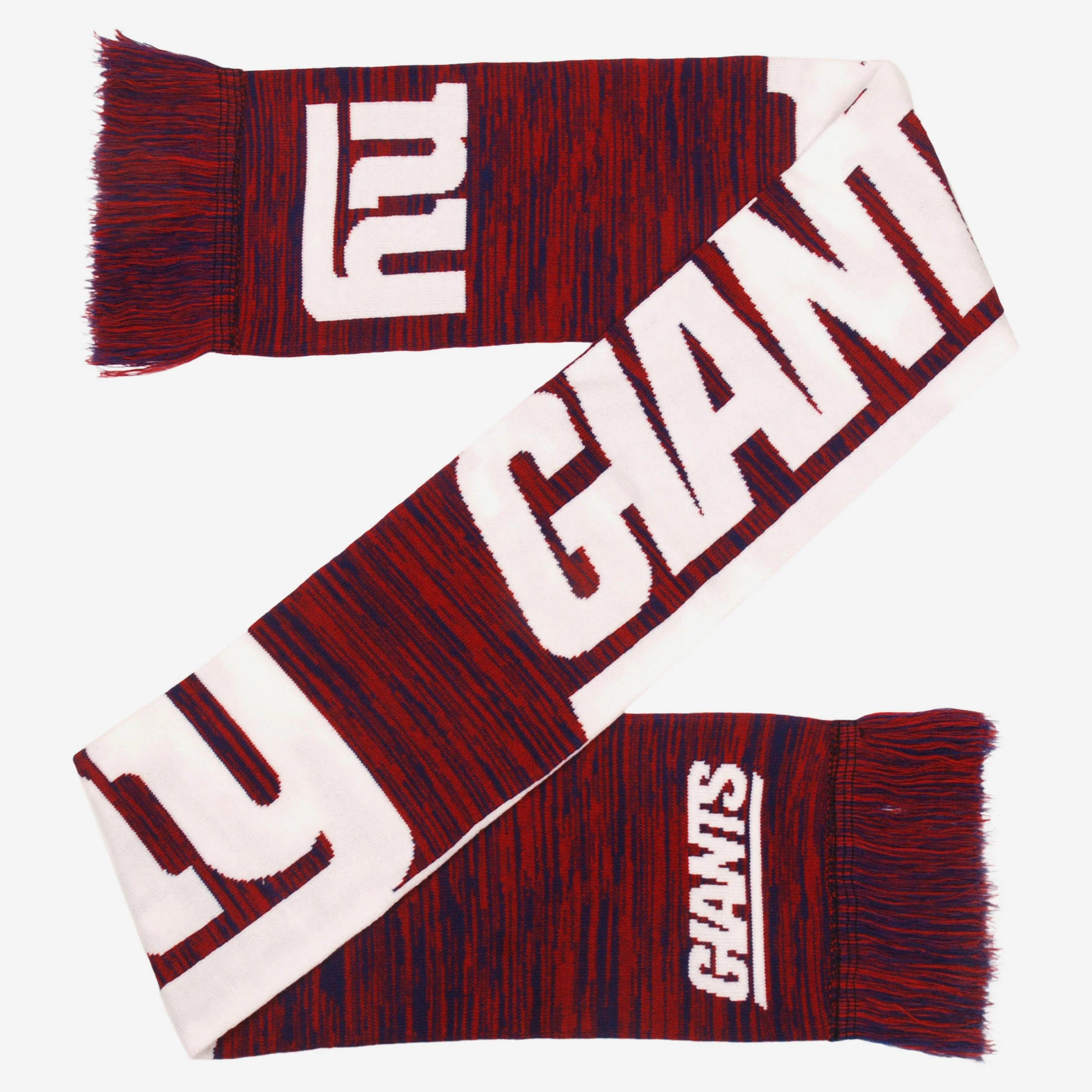 New York Giants Wordmark Colorblend Scarf 2 New York Giants Wordmark Colorblend Scarf
