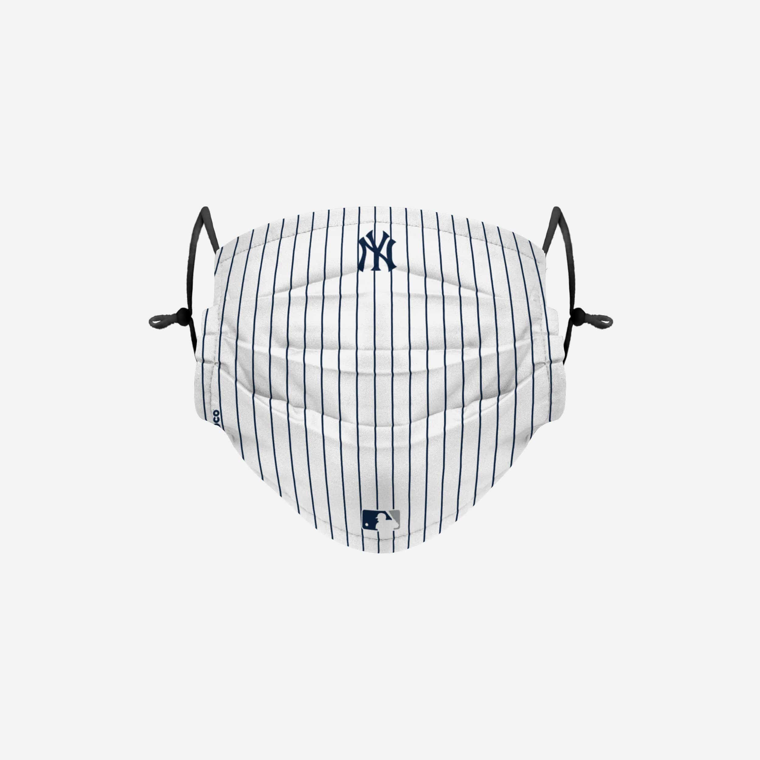 New York Yankees On-Field Gameday Pinstripe Adjustable Face Cover 1 New York Yankees On-Field Gameday Pinstripe Adjustable Face Cover