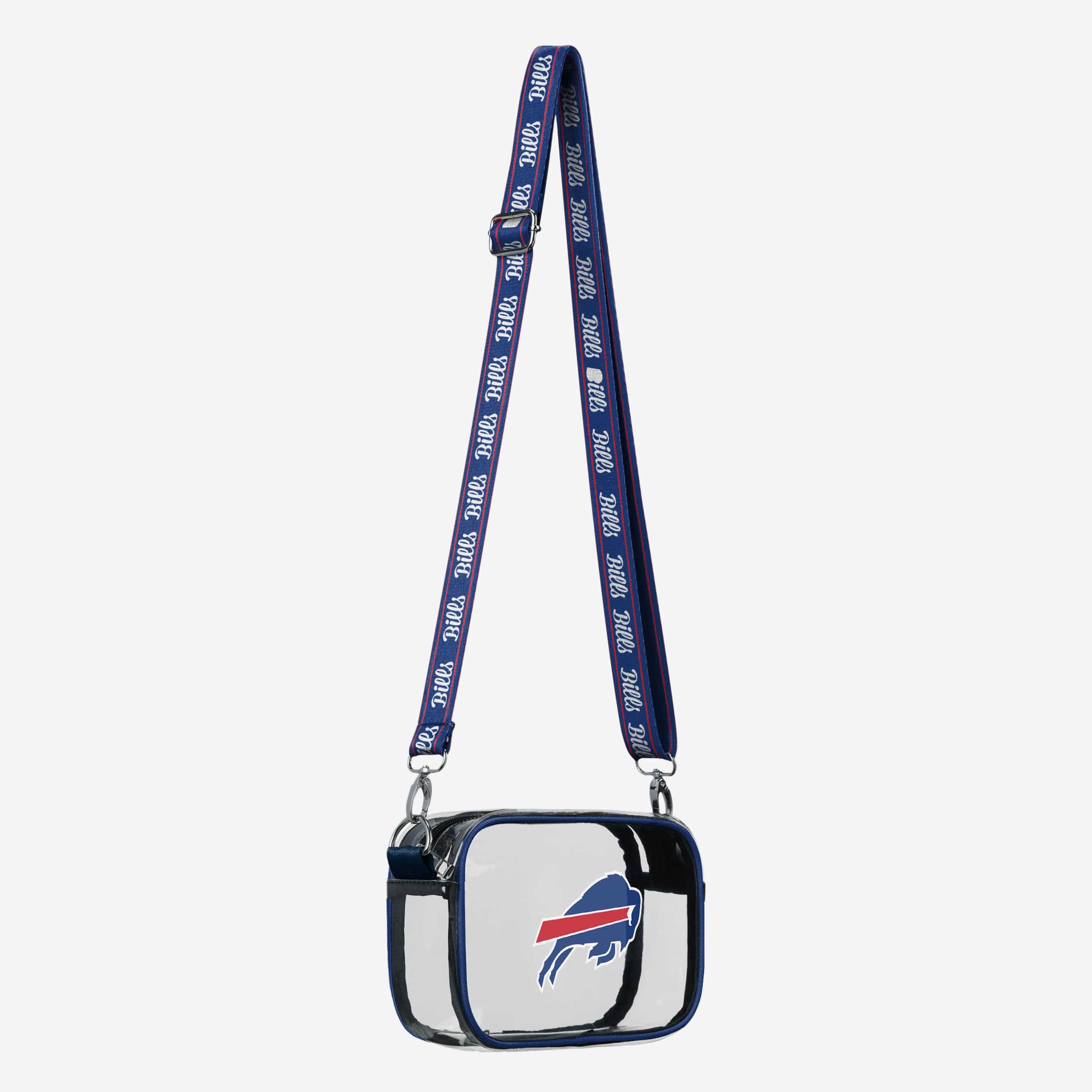 Buffalo Bills Team Stripe Clear Crossbody Bag 2 Buffalo Bills Team Stripe Clear Crossbody Bag