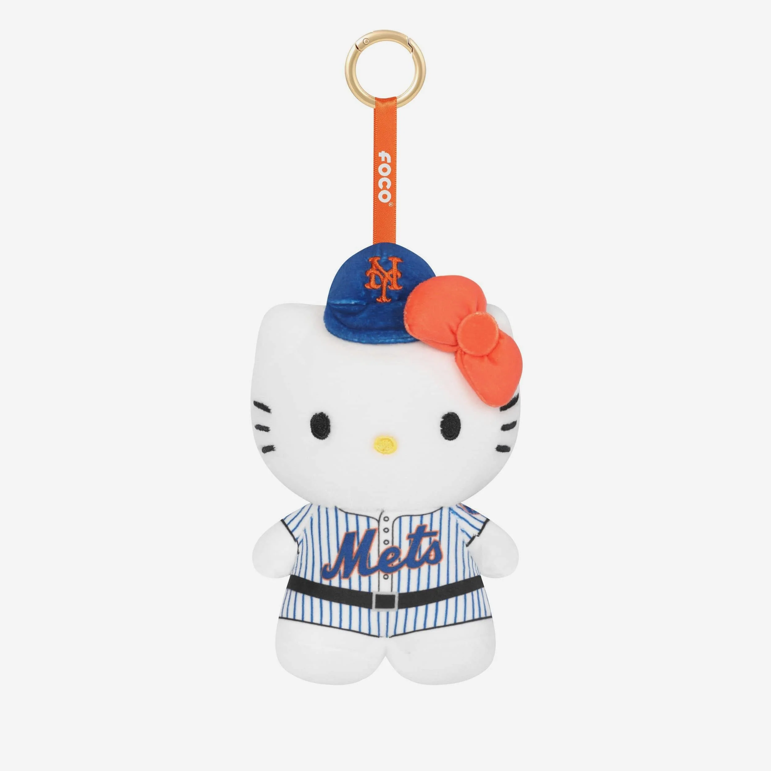 New York Mets Plush Hello Kitty® Bag Charm Keychain