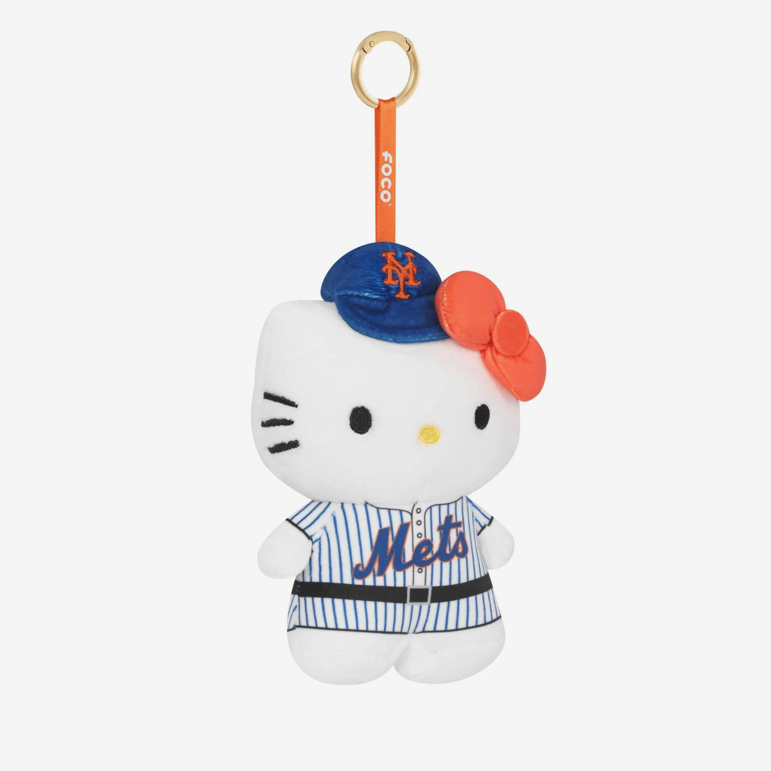 New York Mets Plush Hello Kitty® Bag Charm Keychain 3 New York Mets Plush Hello Kitty® Bag Charm Keychain