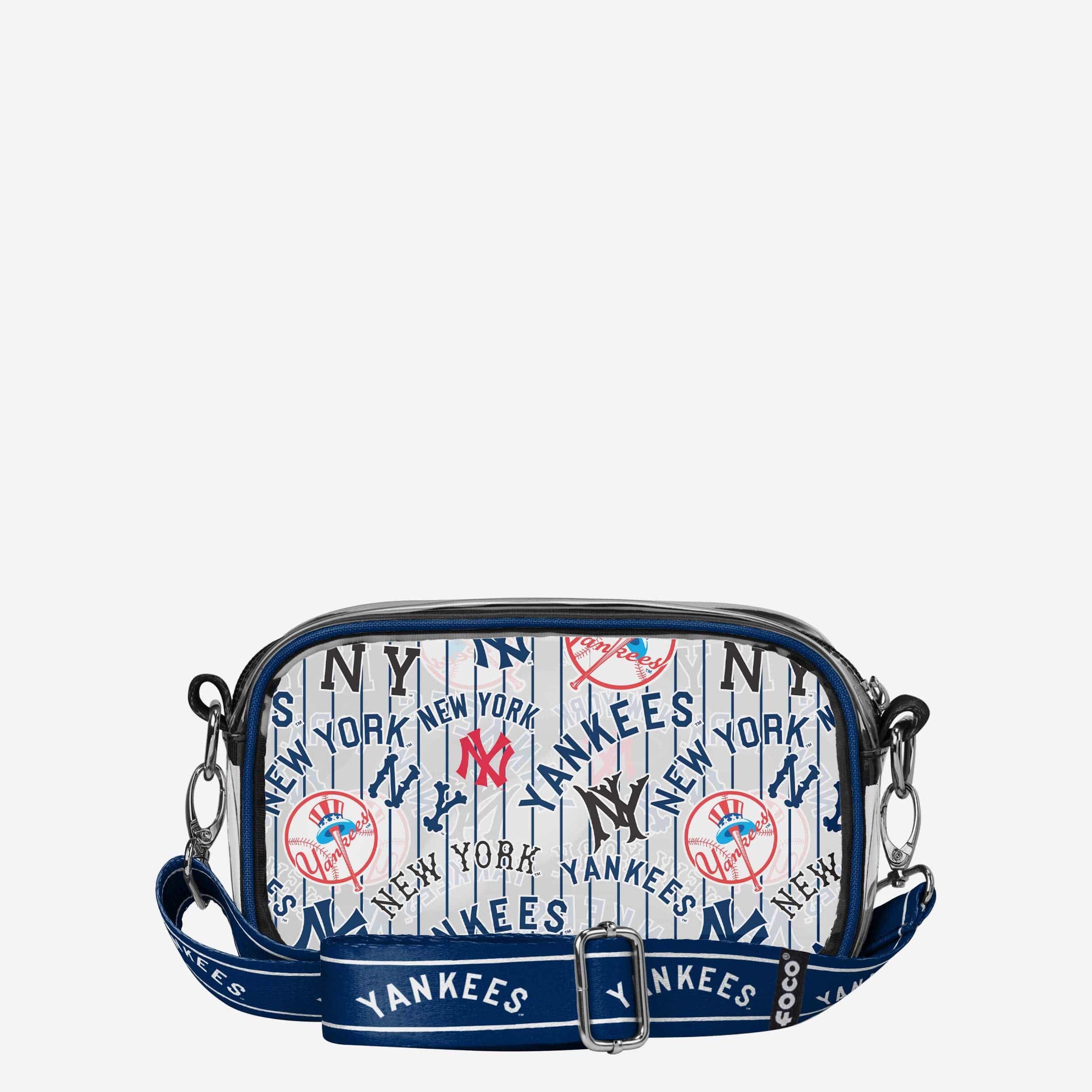 New York Yankees Repeat Retro Print Clear Crossbody Bag 5 New York Yankees Repeat Retro Print Clear Crossbody Bag